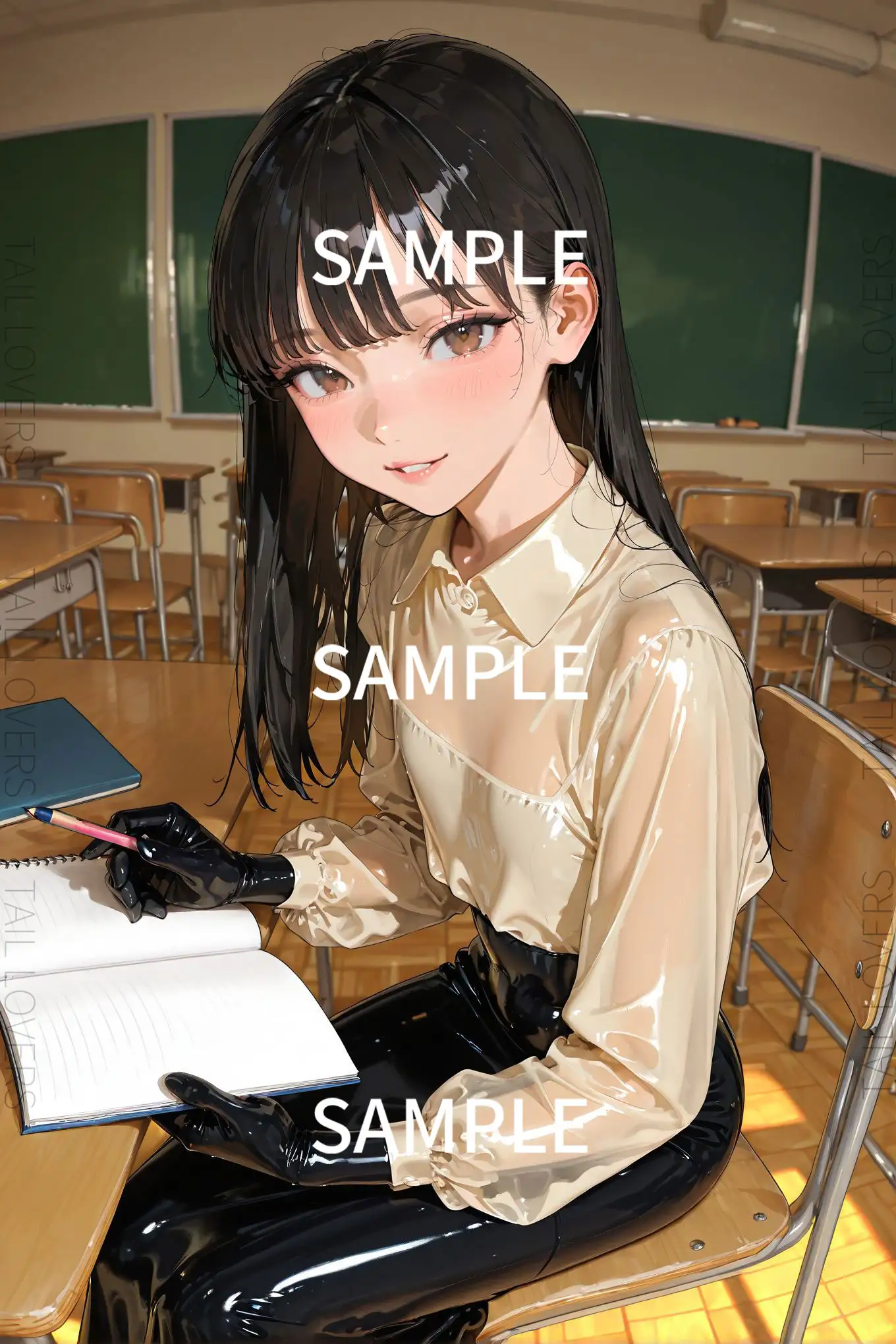 ラバー好きな美人教師と過ごす5日間【初日】 9ページ