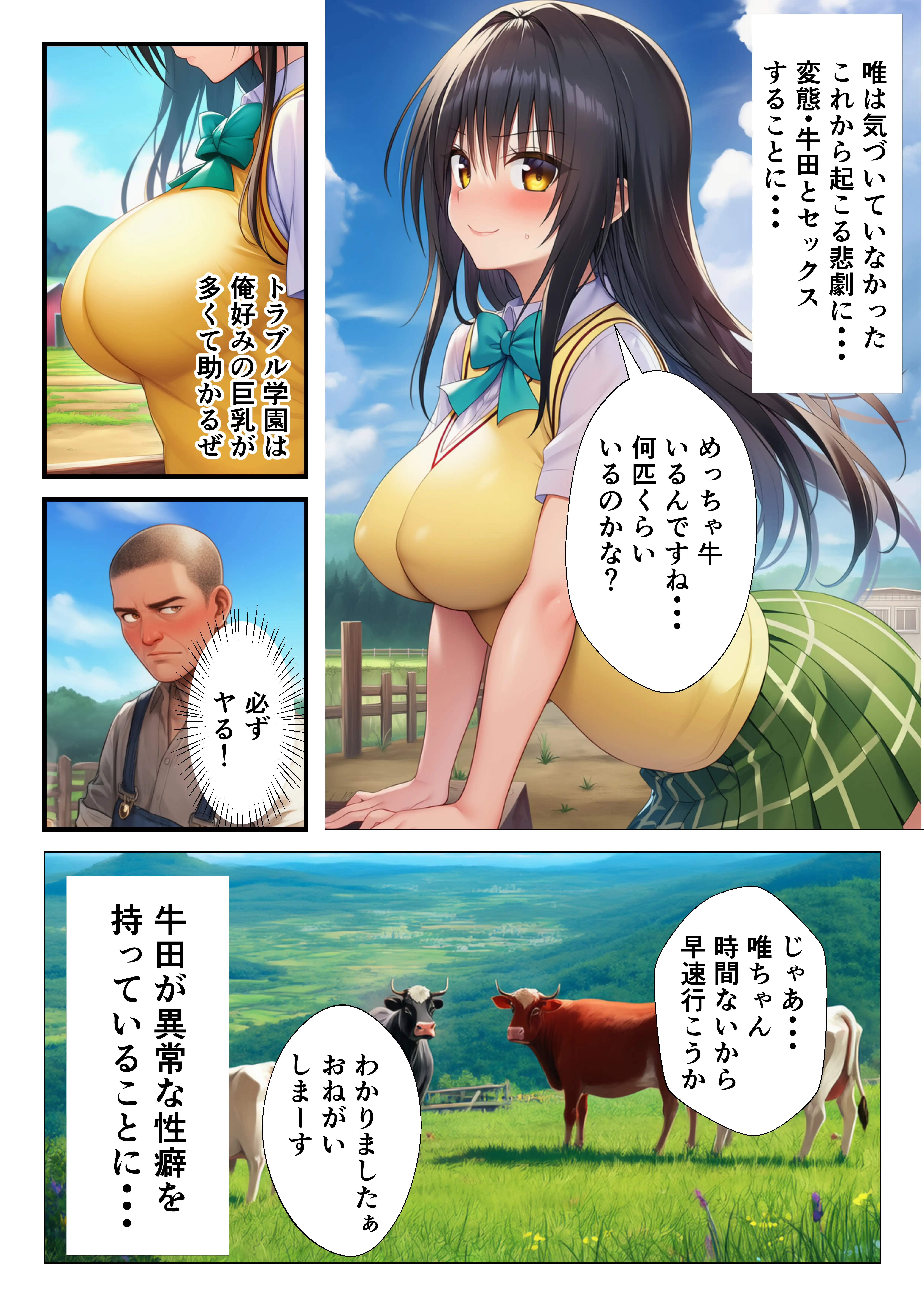 【To LOV〇る】ボテ腹搾乳セックス体験！ 6ページ