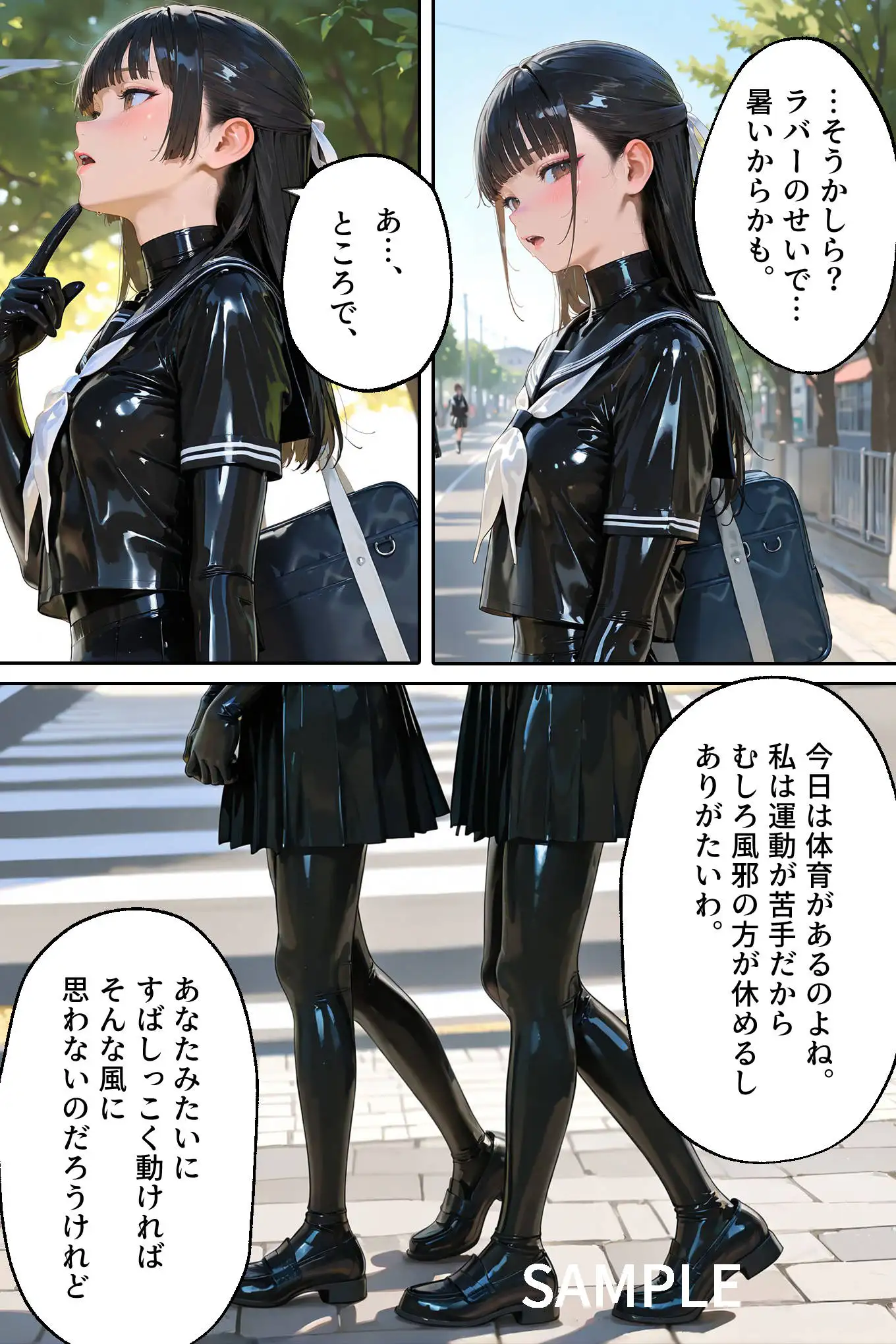 護謨学院｜更生プログラム【96Pコミック】放課後の連続拘束絶頂 9ページ