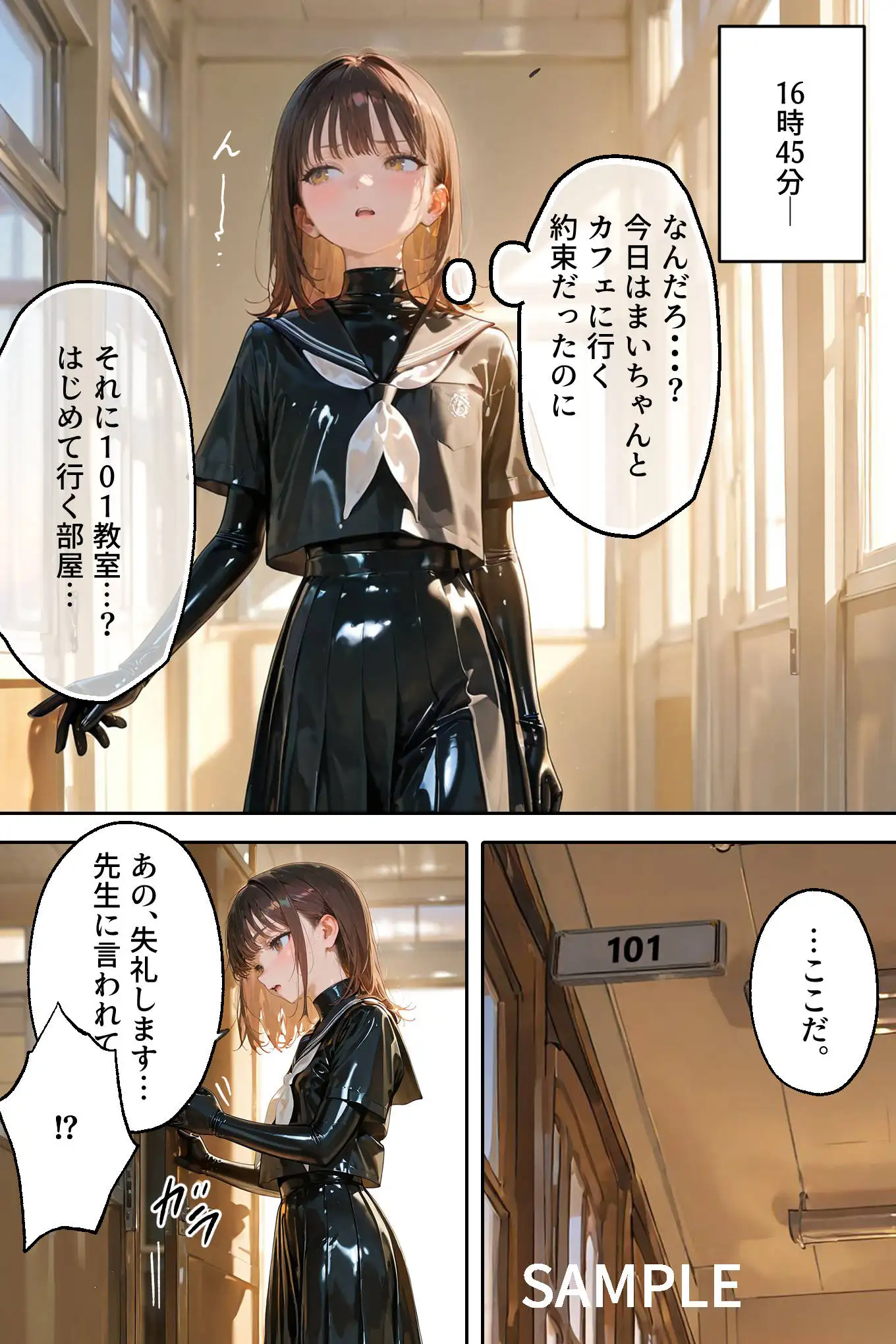 護謨学院｜更生プログラム【96Pコミック】放課後の連続拘束絶頂 19ページ