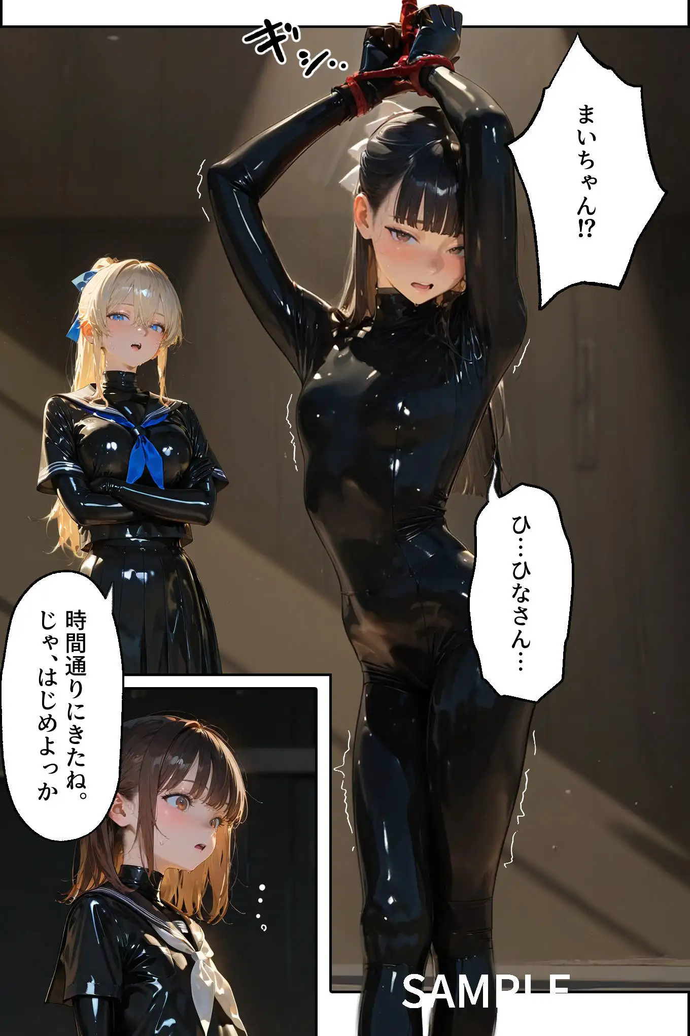 護謨学院｜更生プログラム【96Pコミック】放課後の連続拘束絶頂 20ページ