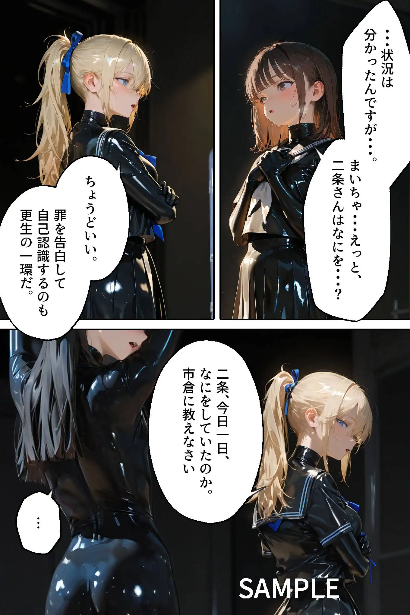 護謨学院｜更生プログラム【96Pコミック】放課後の連続拘束絶頂 23ページ