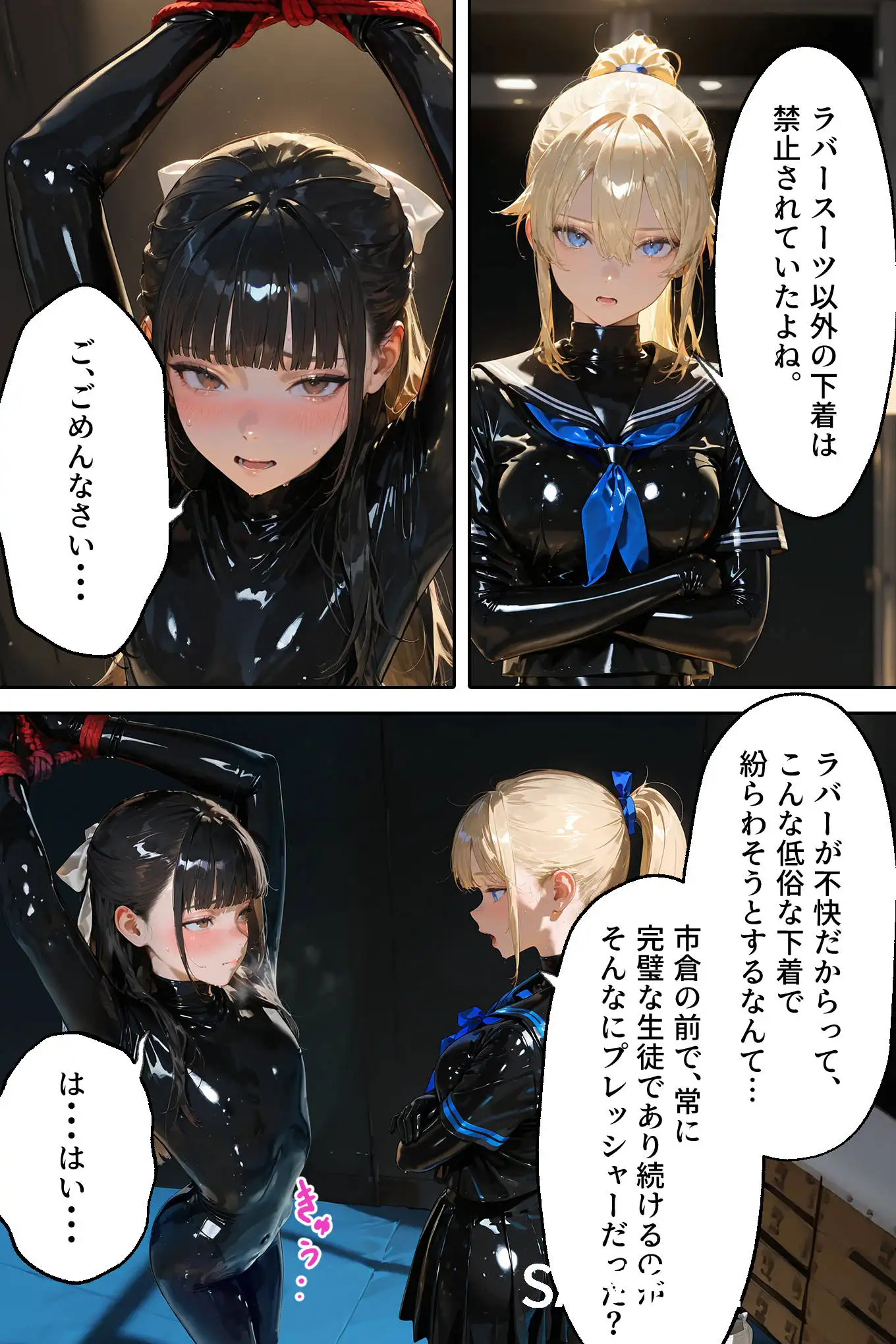 護謨学院｜更生プログラム【96Pコミック】放課後の連続拘束絶頂 26ページ