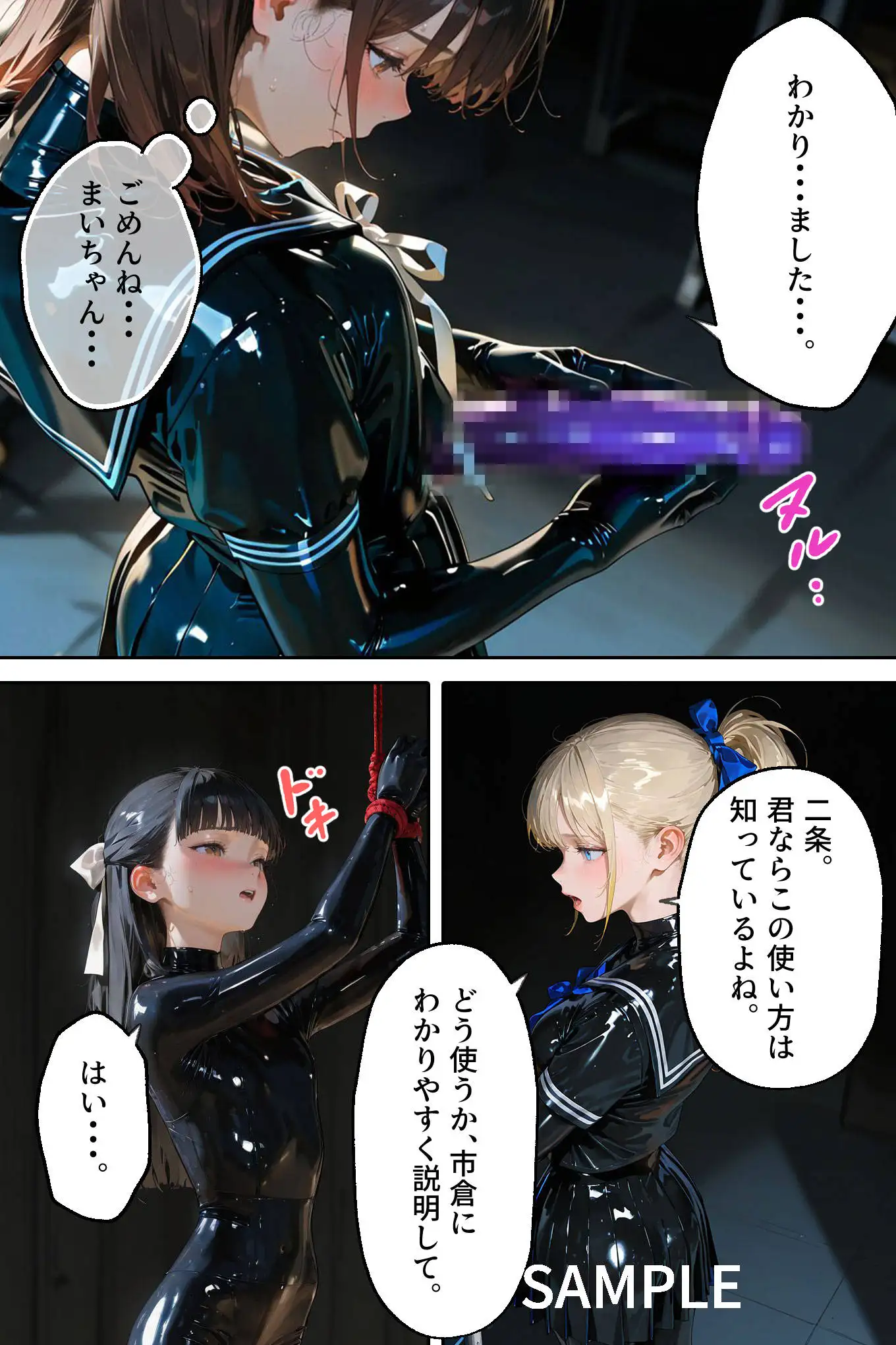 護謨学院｜更生プログラム【96Pコミック】放課後の連続拘束絶頂 30ページ