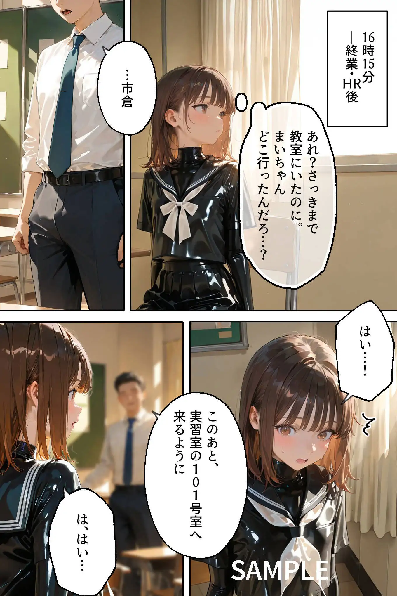 護謨学院｜更生プログラム【96Pコミック】放課後の連続拘束絶頂 52ページ