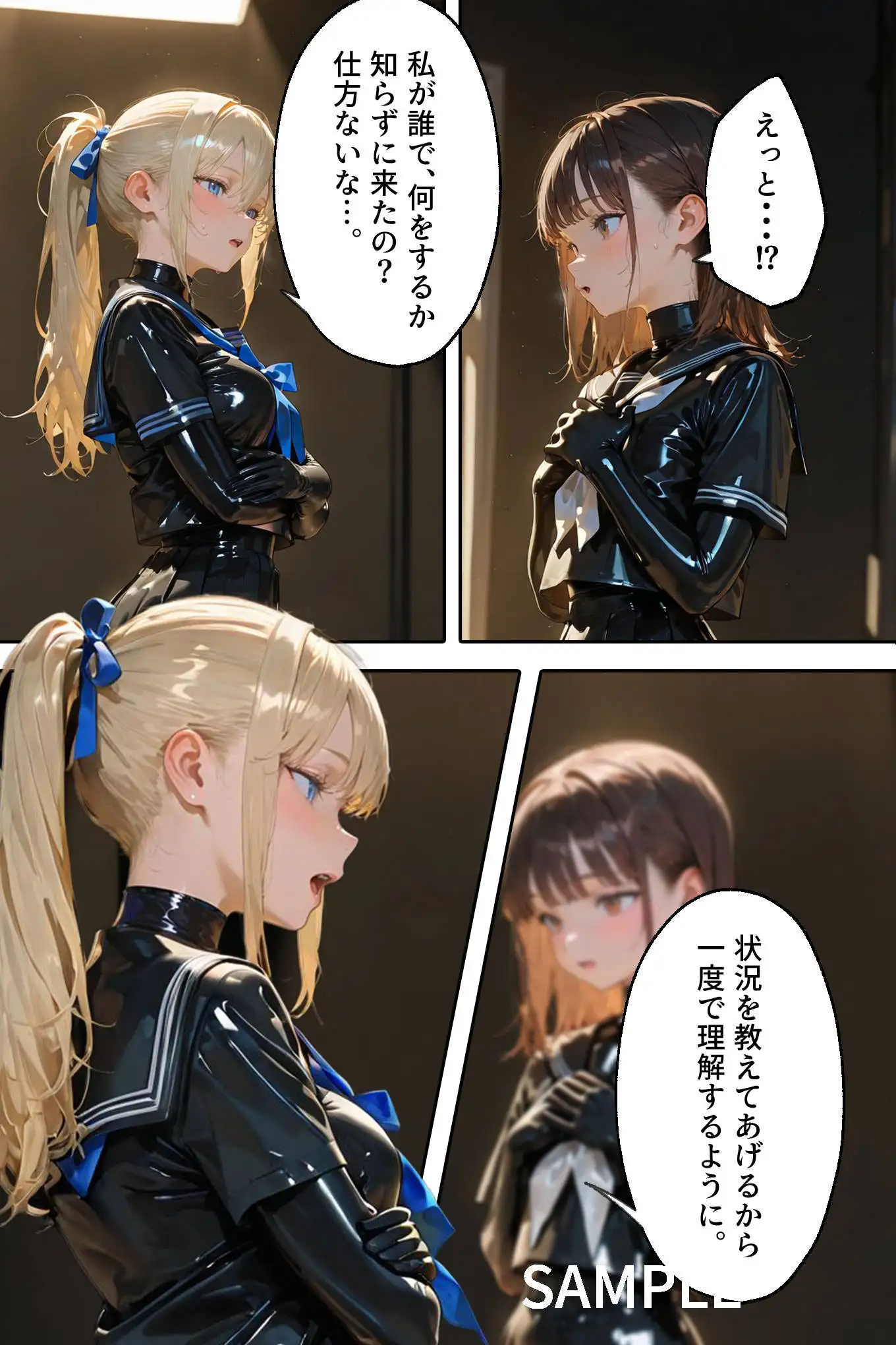 護謨学院｜更生プログラム【96Pコミック】放課後の連続拘束絶頂 55ページ