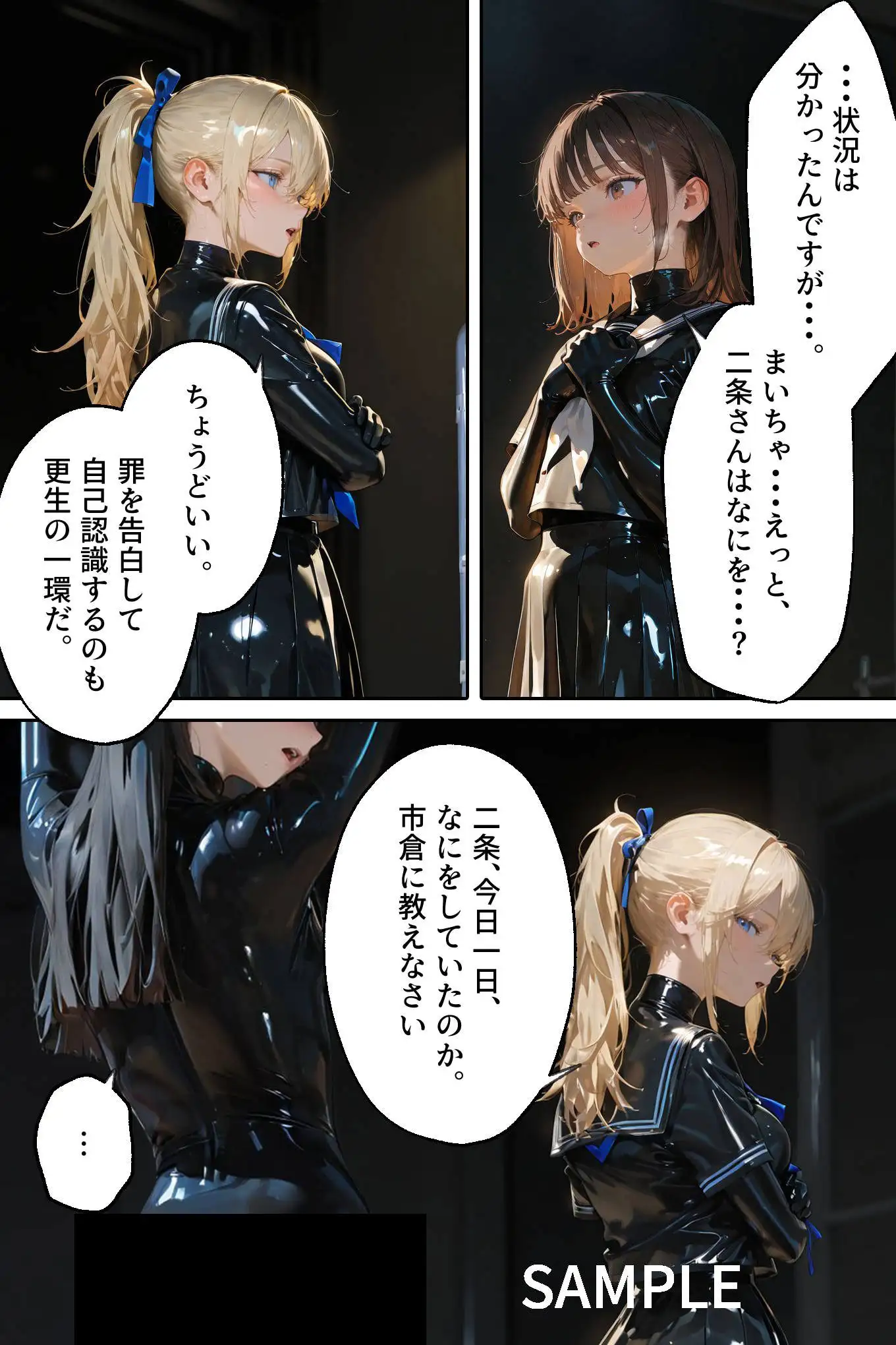 護謨学院｜更生プログラム【96Pコミック】放課後の連続拘束絶頂 57ページ