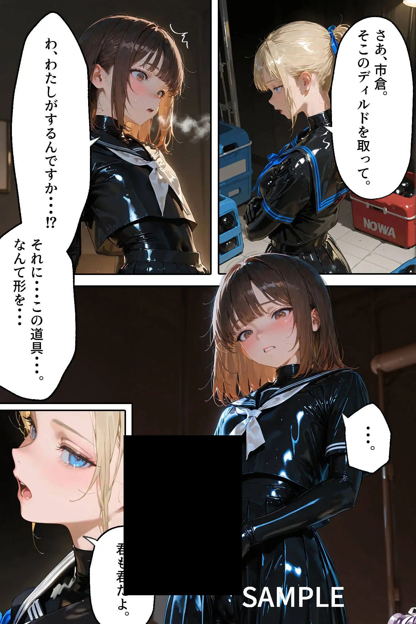 護謨学院｜更生プログラム【96Pコミック】放課後の連続拘束絶頂 62ページ