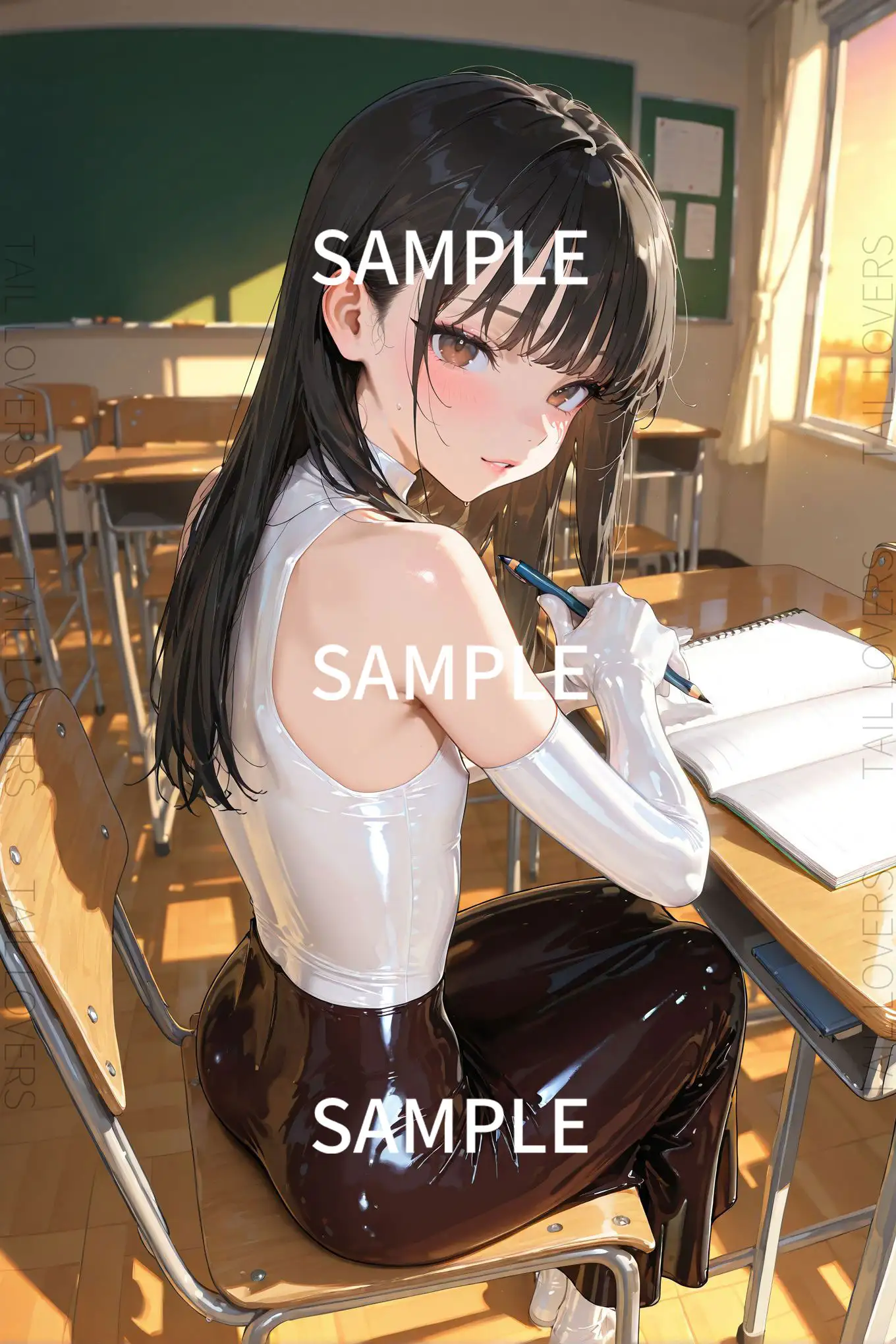 ラバー好きな美人教師と過ごす5日間【二日目】 8ページ