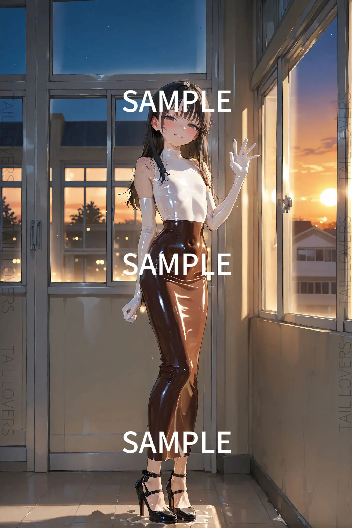 ラバー好きな美人教師と過ごす5日間【二日目】 9ページ