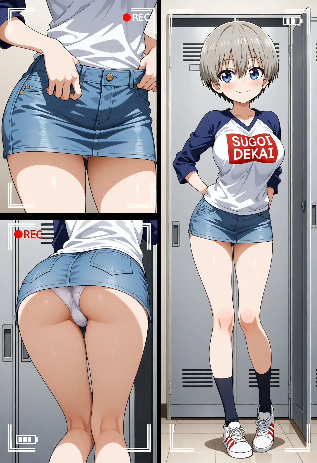 スカート内盗撮、着替え盗撮、野ション、野外露出風【宇崎花風1】 10ページ