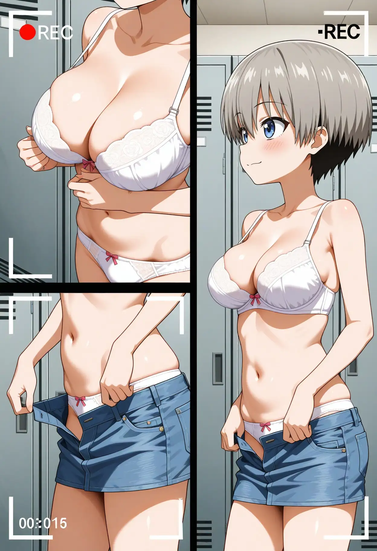 スカート内盗撮、着替え盗撮、野ション、野外露出風【宇崎花風1】 11ページ