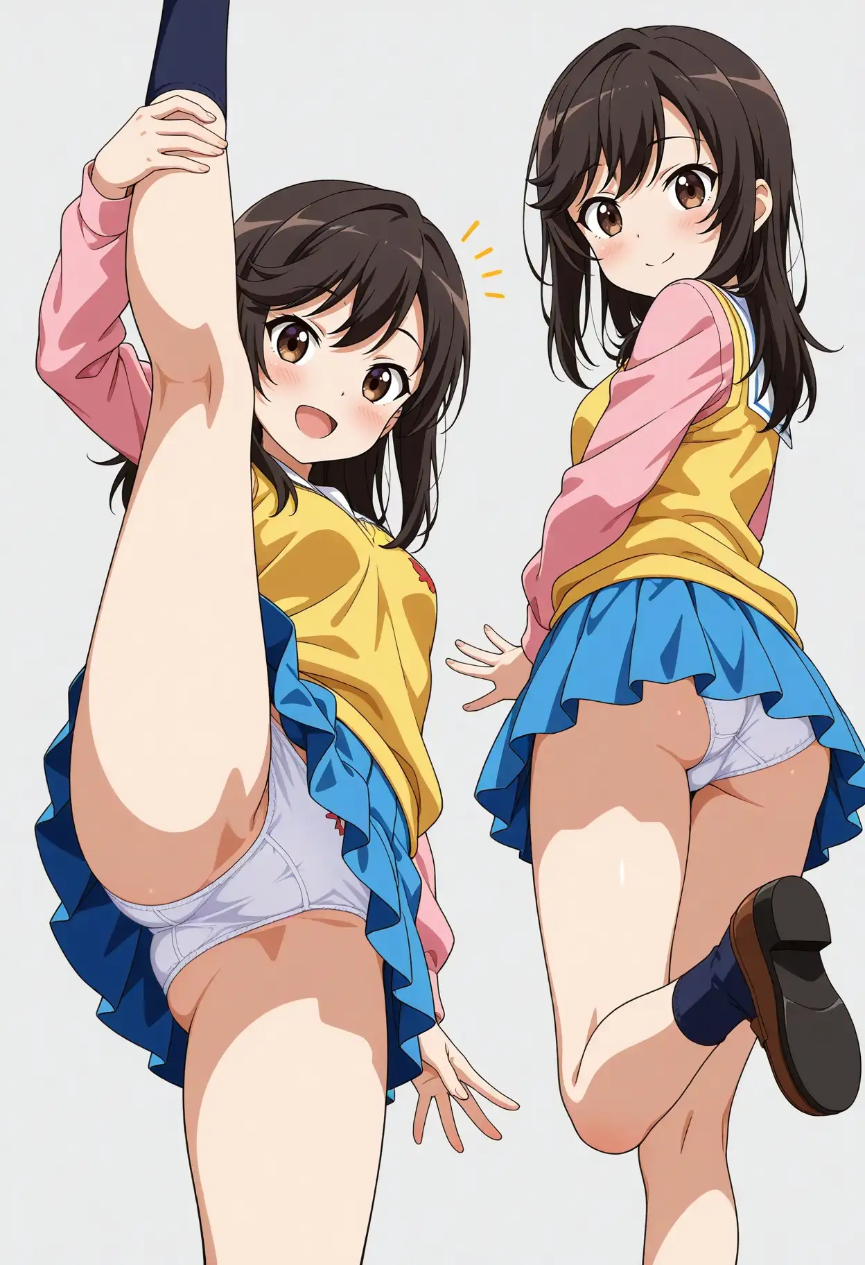 立ち絵とローアングル【一条蛍風1】 5ページ