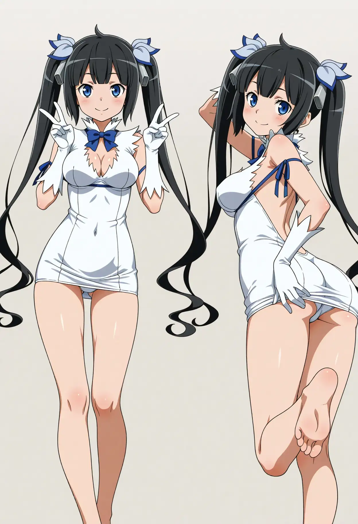 立ち絵とローアングル【ヘスティア風1】 1ページ