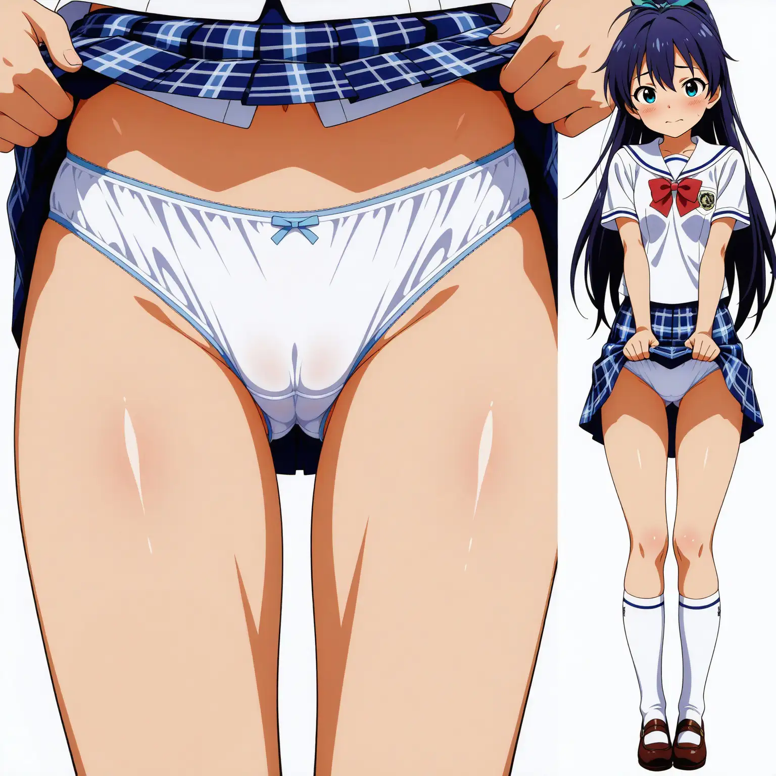 立ち絵とたくしあげ【アイドルマスター風1】 3ページ