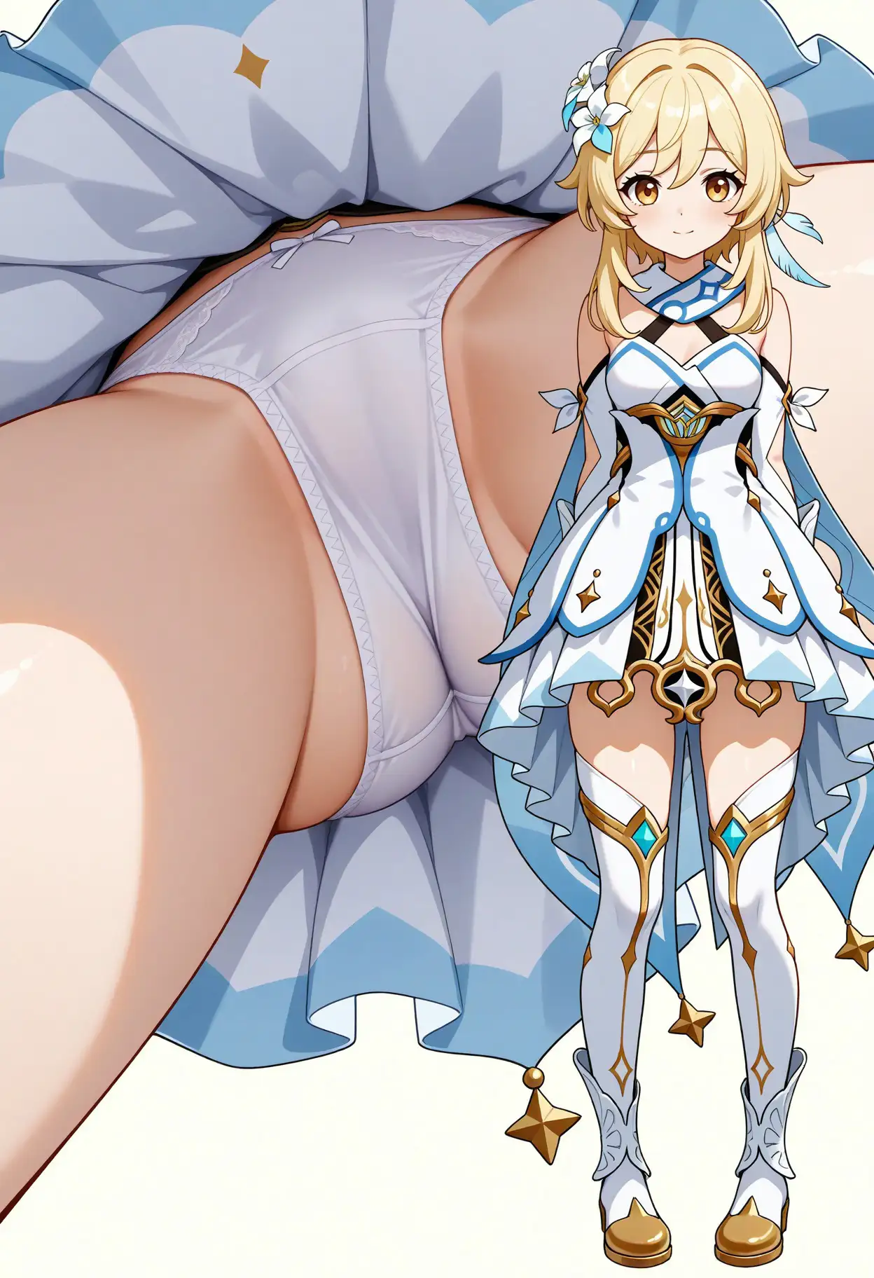 立ち絵とローアングル【蛍風1】 2ページ