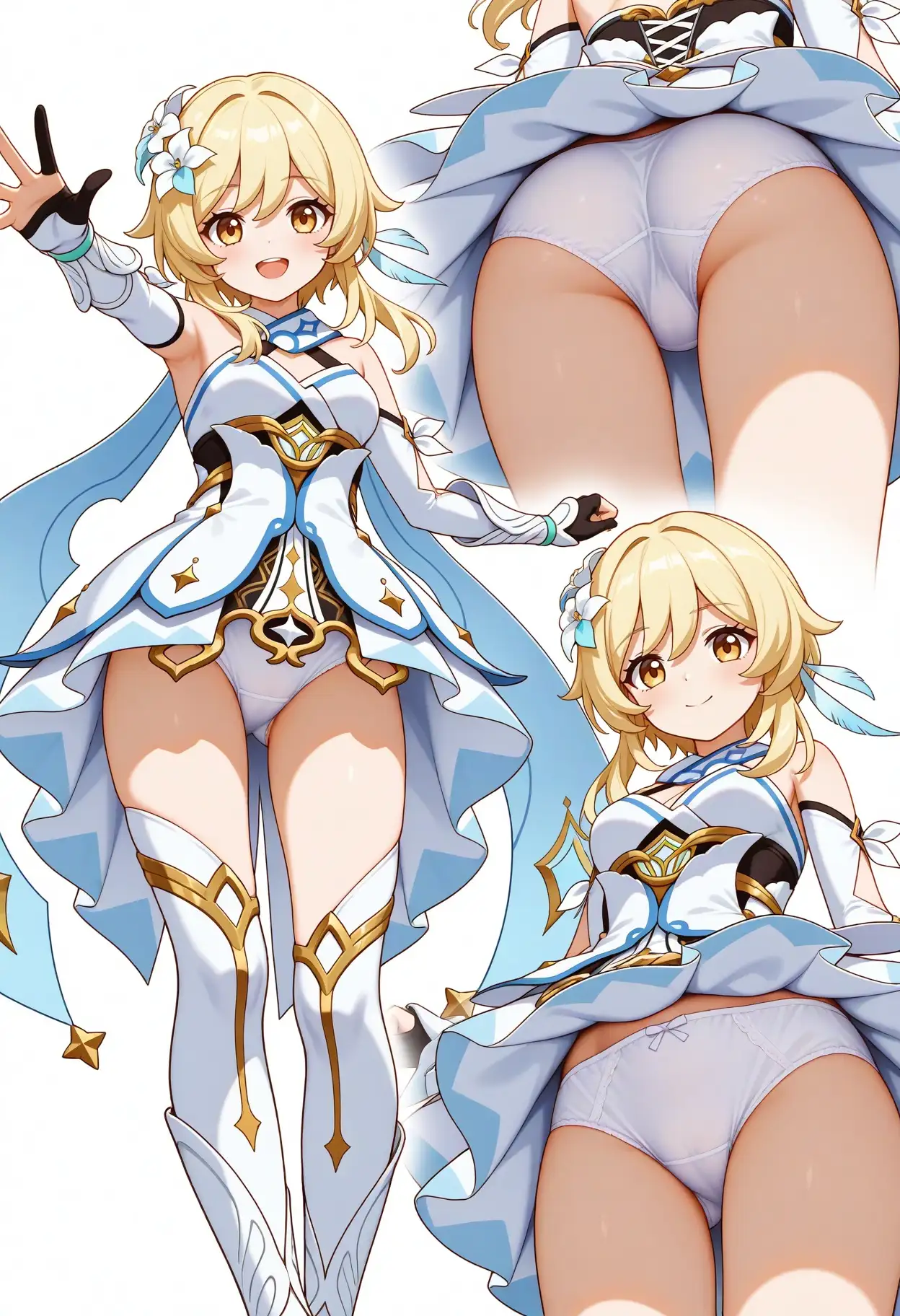 立ち絵とローアングル【蛍風1】 4ページ