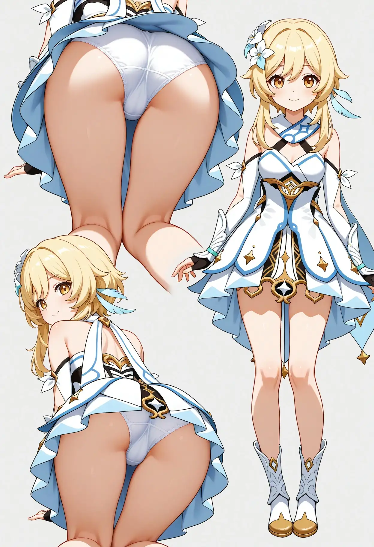 立ち絵とローアングル【蛍風1】 5ページ