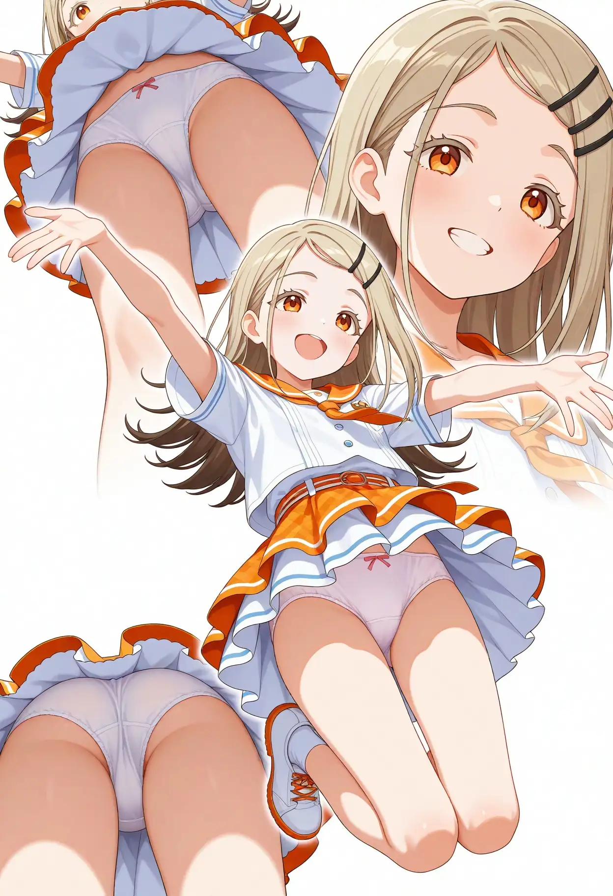 立ち絵とローアングル【篠澤広風1】 4ページ