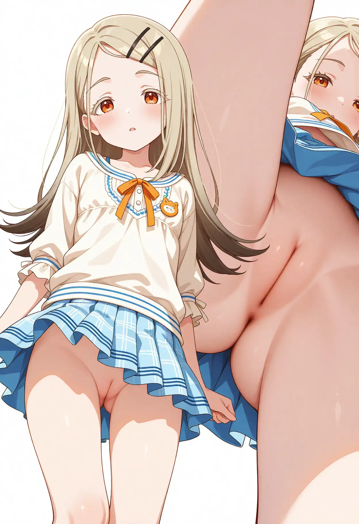 立ち絵とローアングル【篠澤広風1】 9ページ