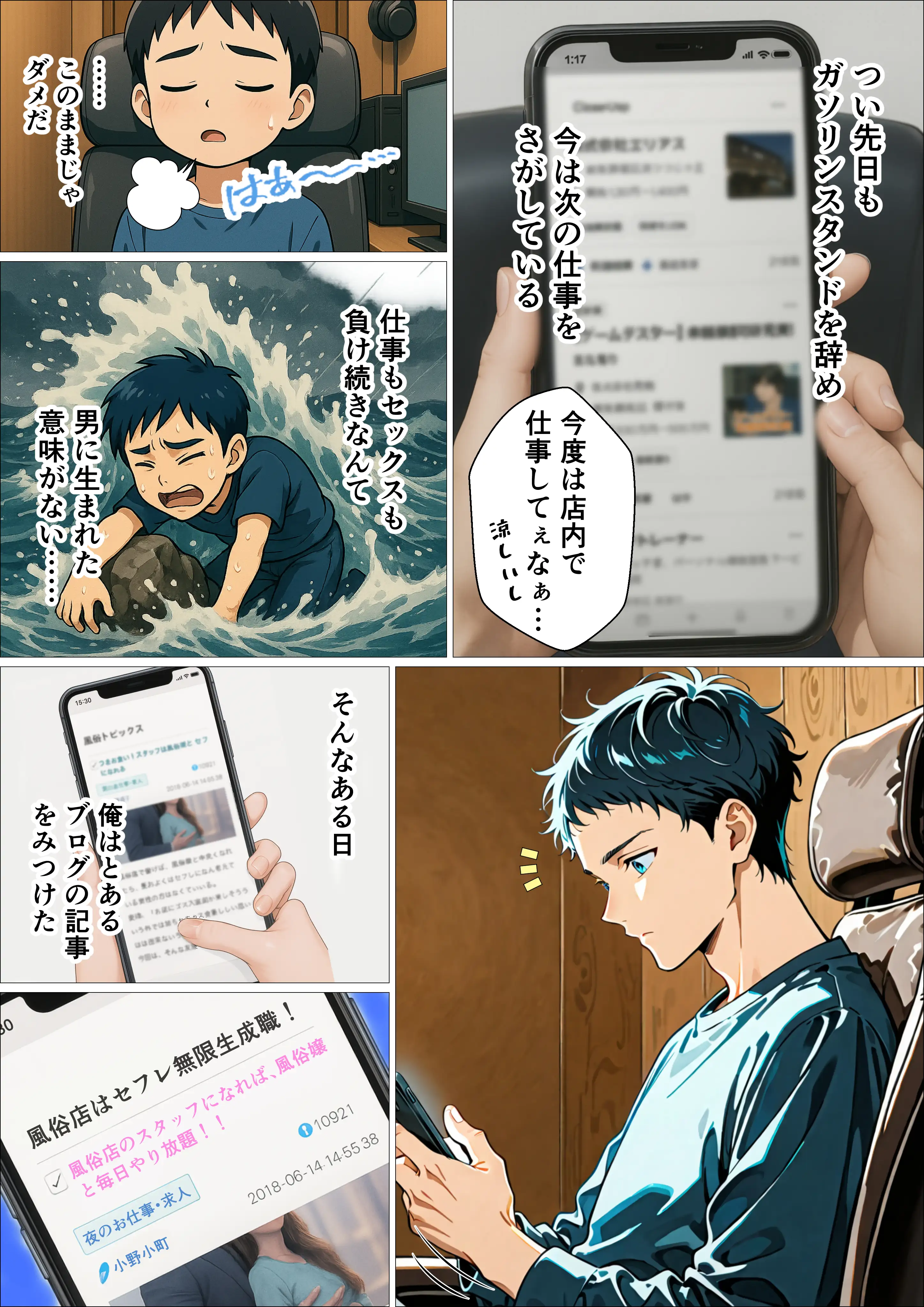 セフレ無限生成職【風俗スタッフ】に転職した結果、性欲処理に追われる日々が始まった元・陰キャの俺 4ページ