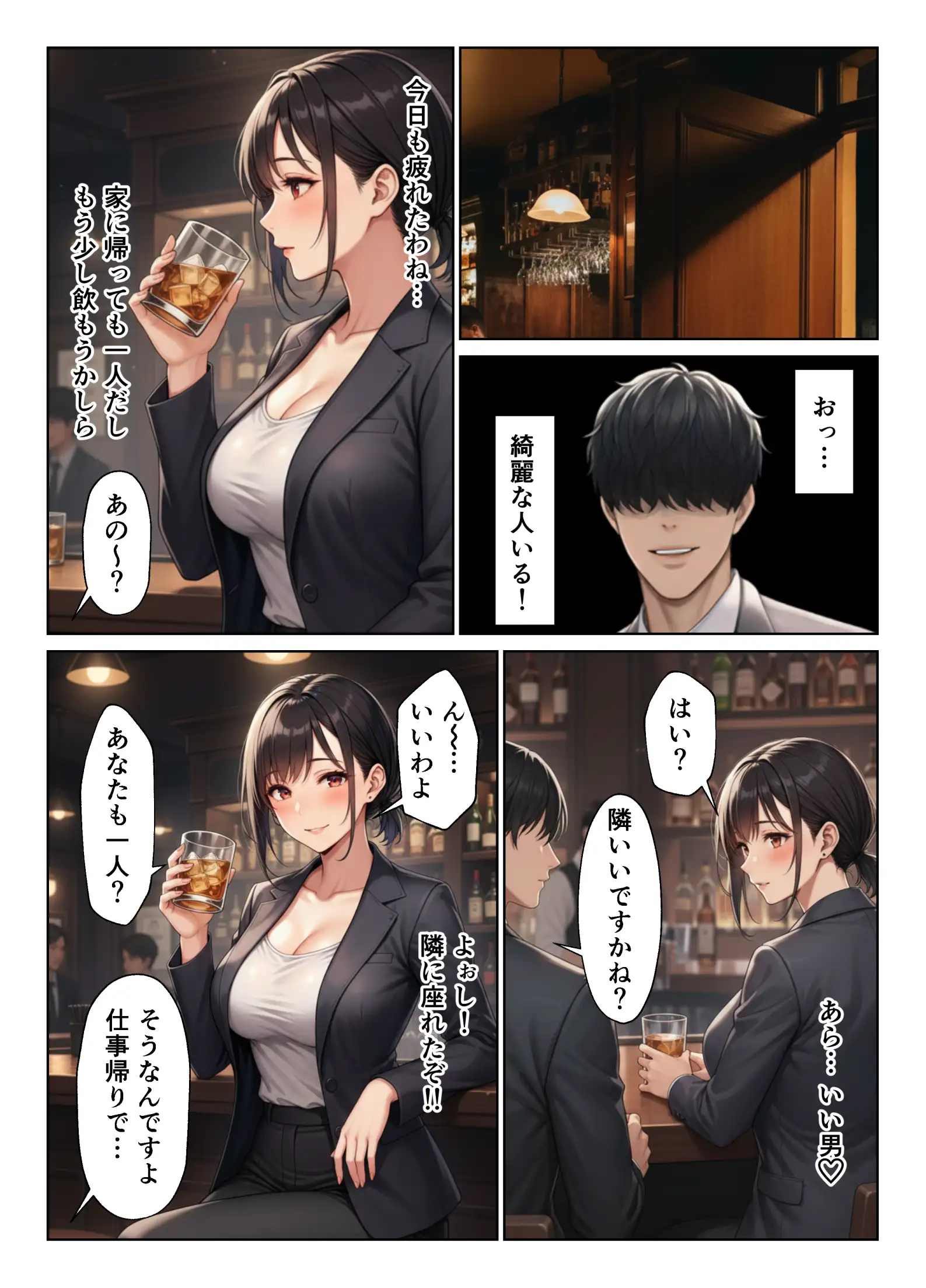 人妻妊娠 Barで出会った美女と熱い一夜を過ごした話 2ページ