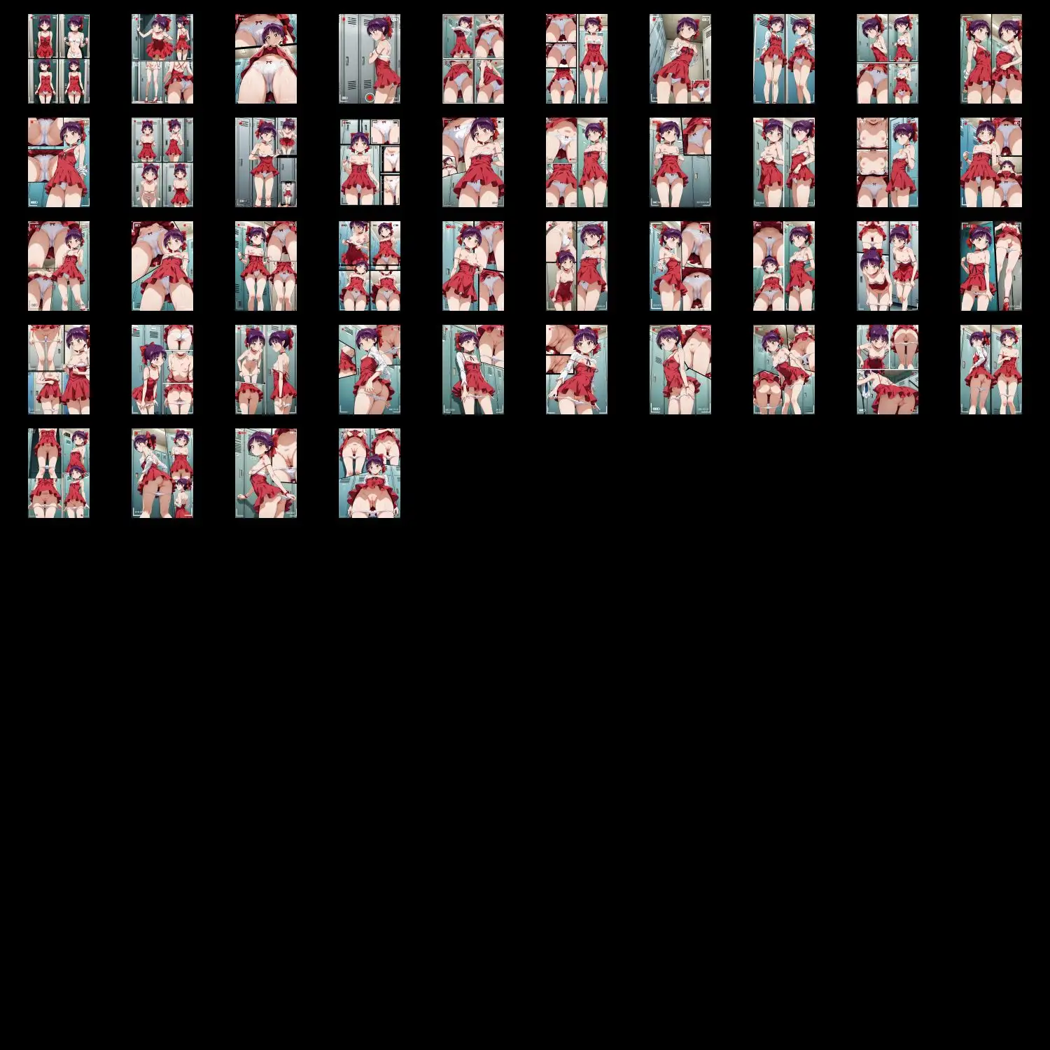 スカート内盗撮、着替え盗撮、野ション、野外露出風【ねこ娘風1】 12ページ