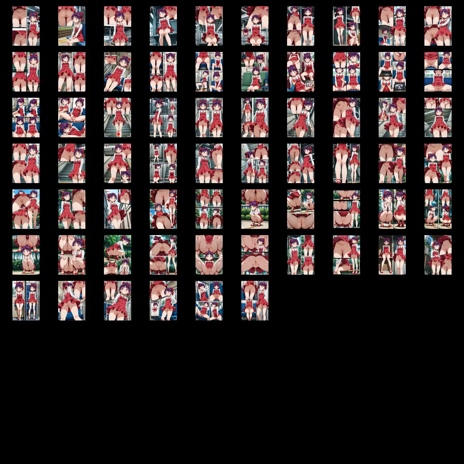 スカート内盗撮、着替え盗撮、野ション、野外露出風【ねこ娘風1】 18ページ