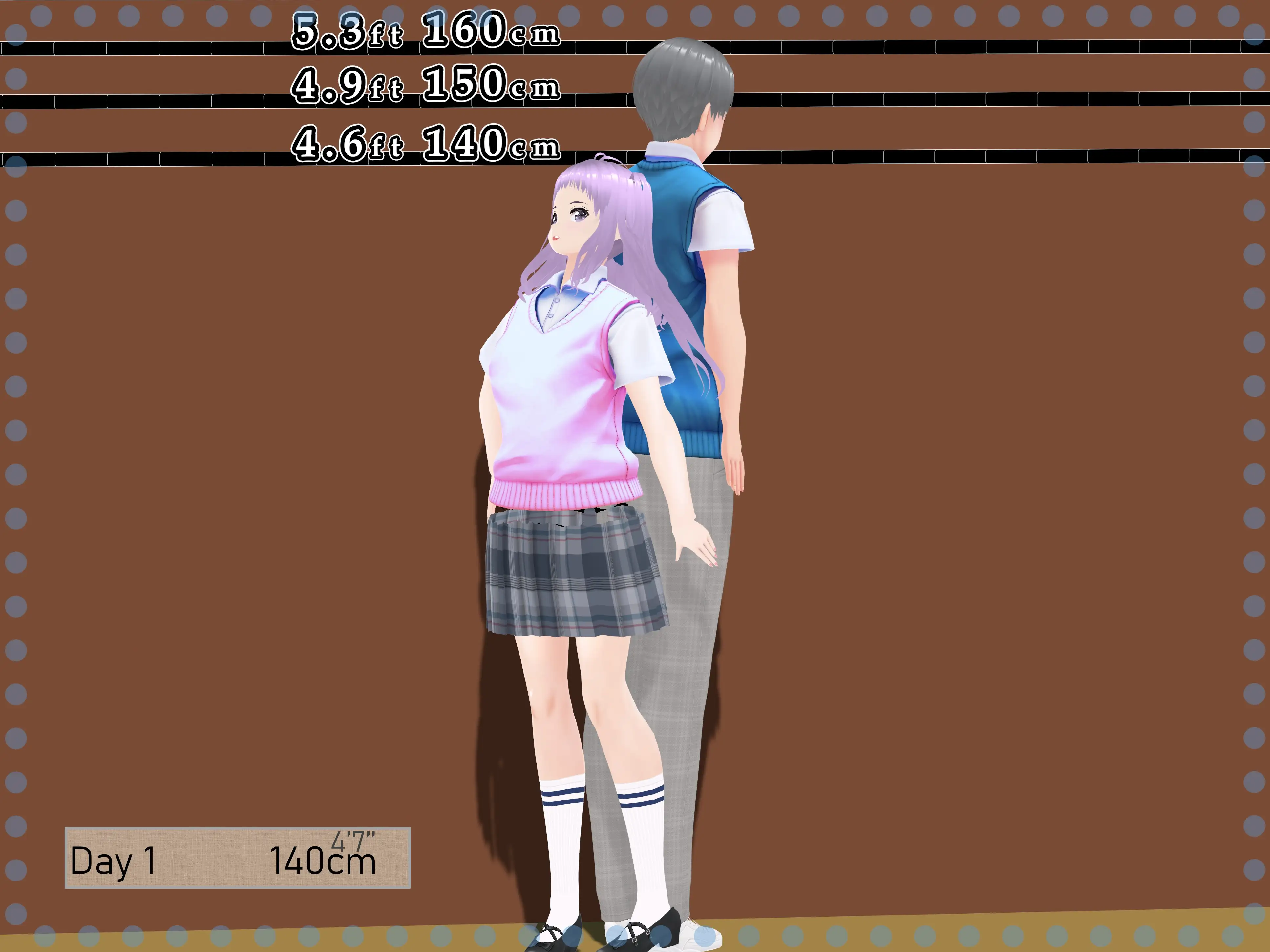 女子だけデカく 男子を追い抜く 成長音〜段差編〜 10ページ