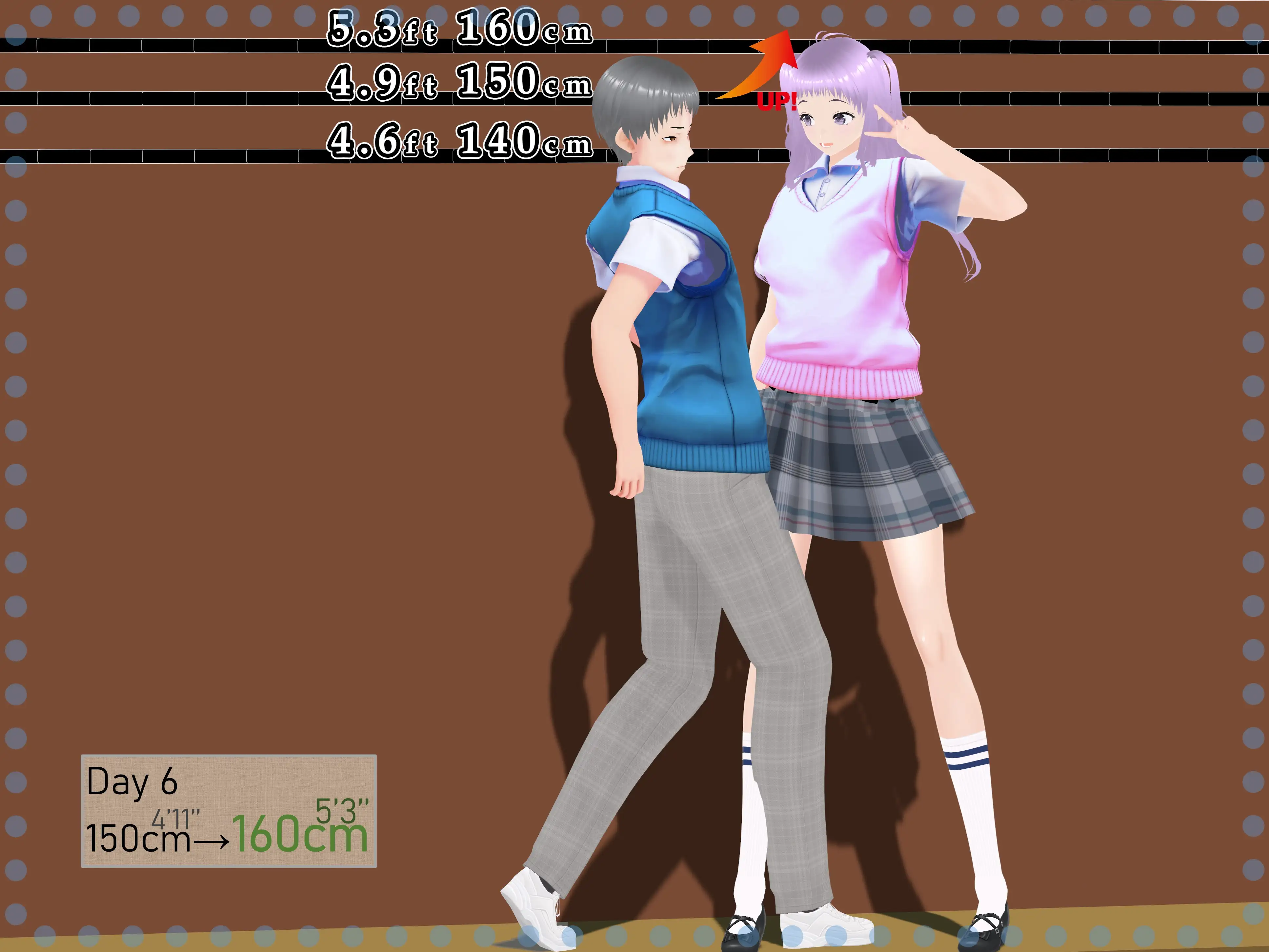 女子だけデカく 男子を追い抜く 成長音〜段差編〜 29ページ