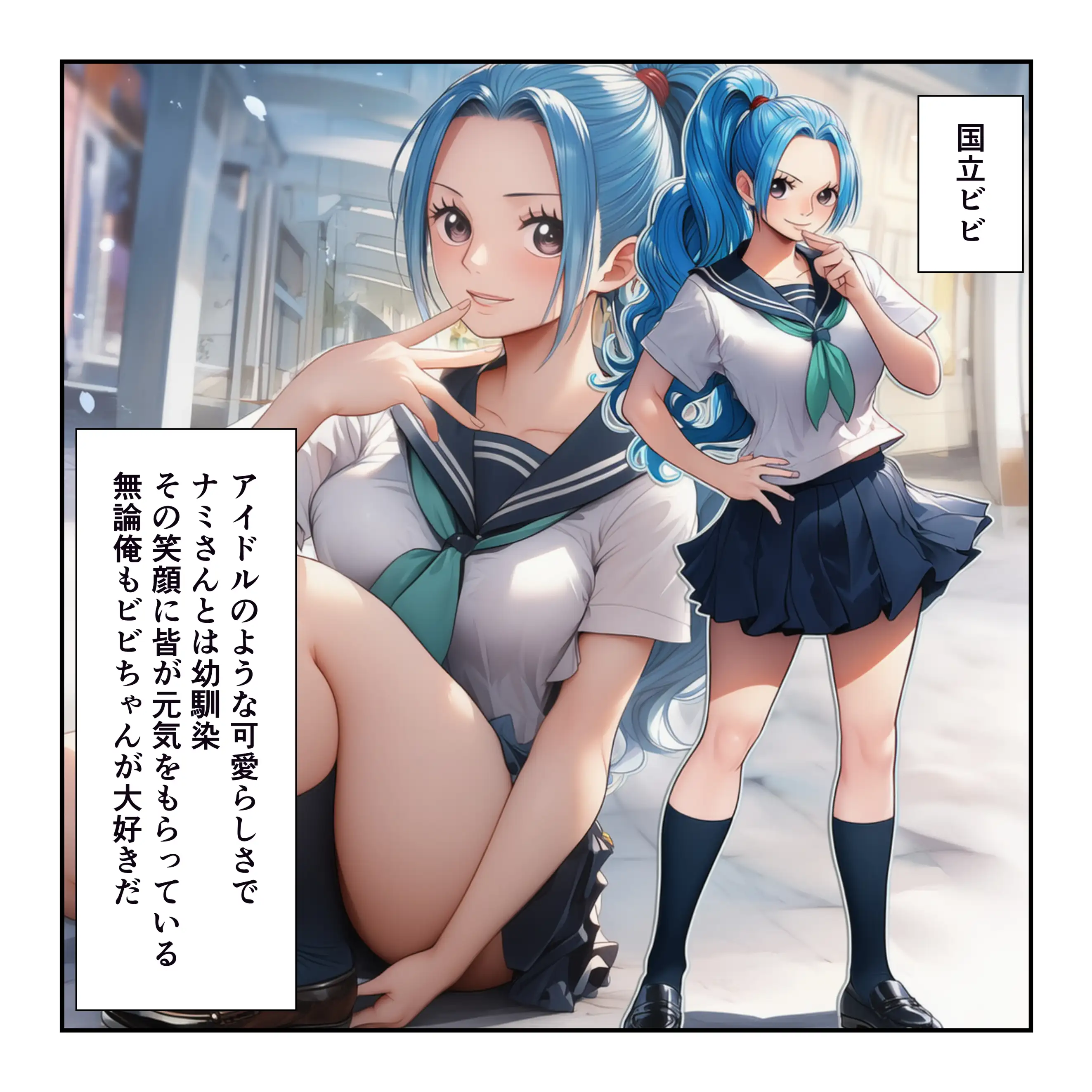 ハーレム温泉修学旅行で学園四天王美女に中出し！【ナミ・ロビン・ビビ・ハ〇コック】 9ページ