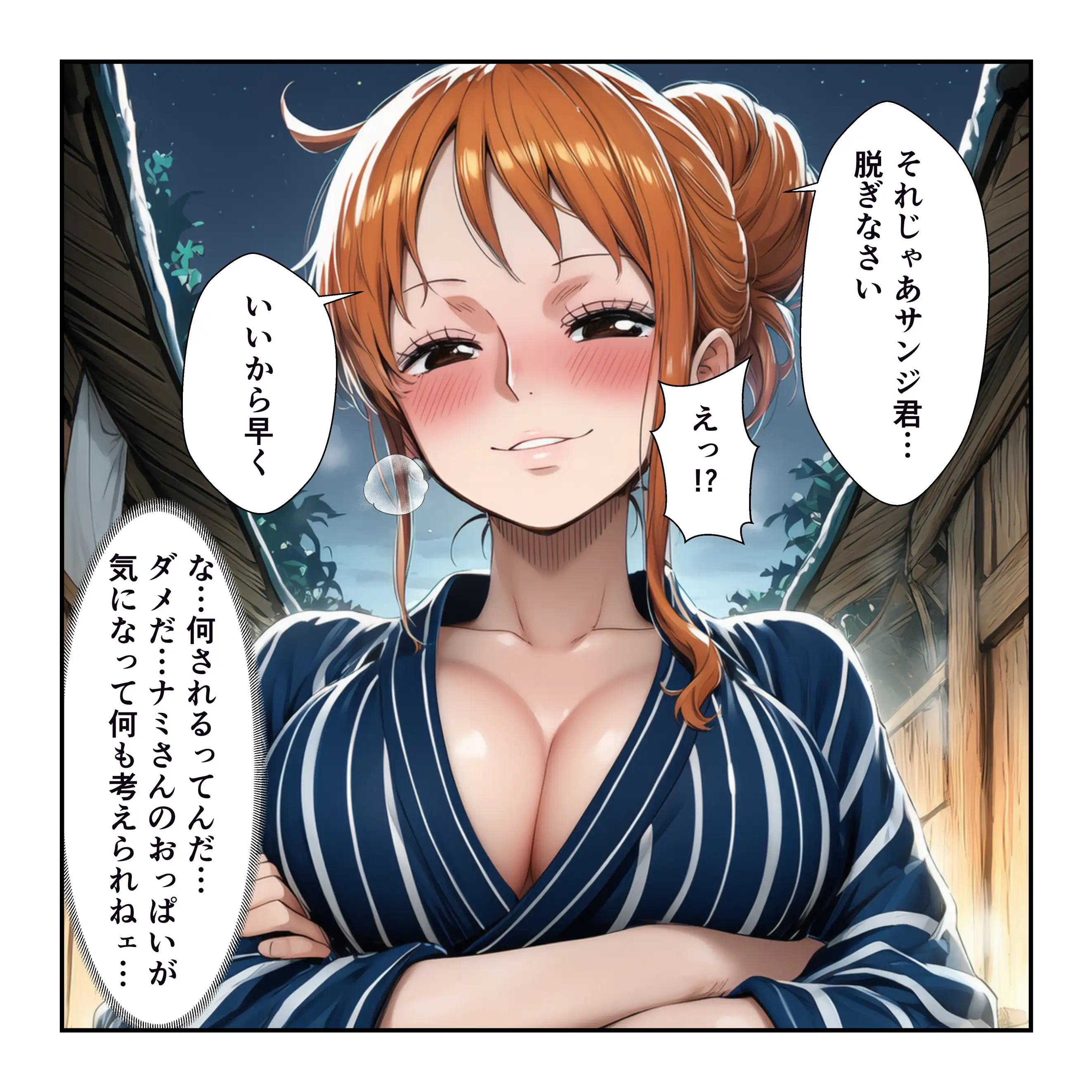 ハーレム温泉修学旅行で学園四天王美女に中出し！【ナミ・ロビン・ビビ・ハ〇コック】 28ページ