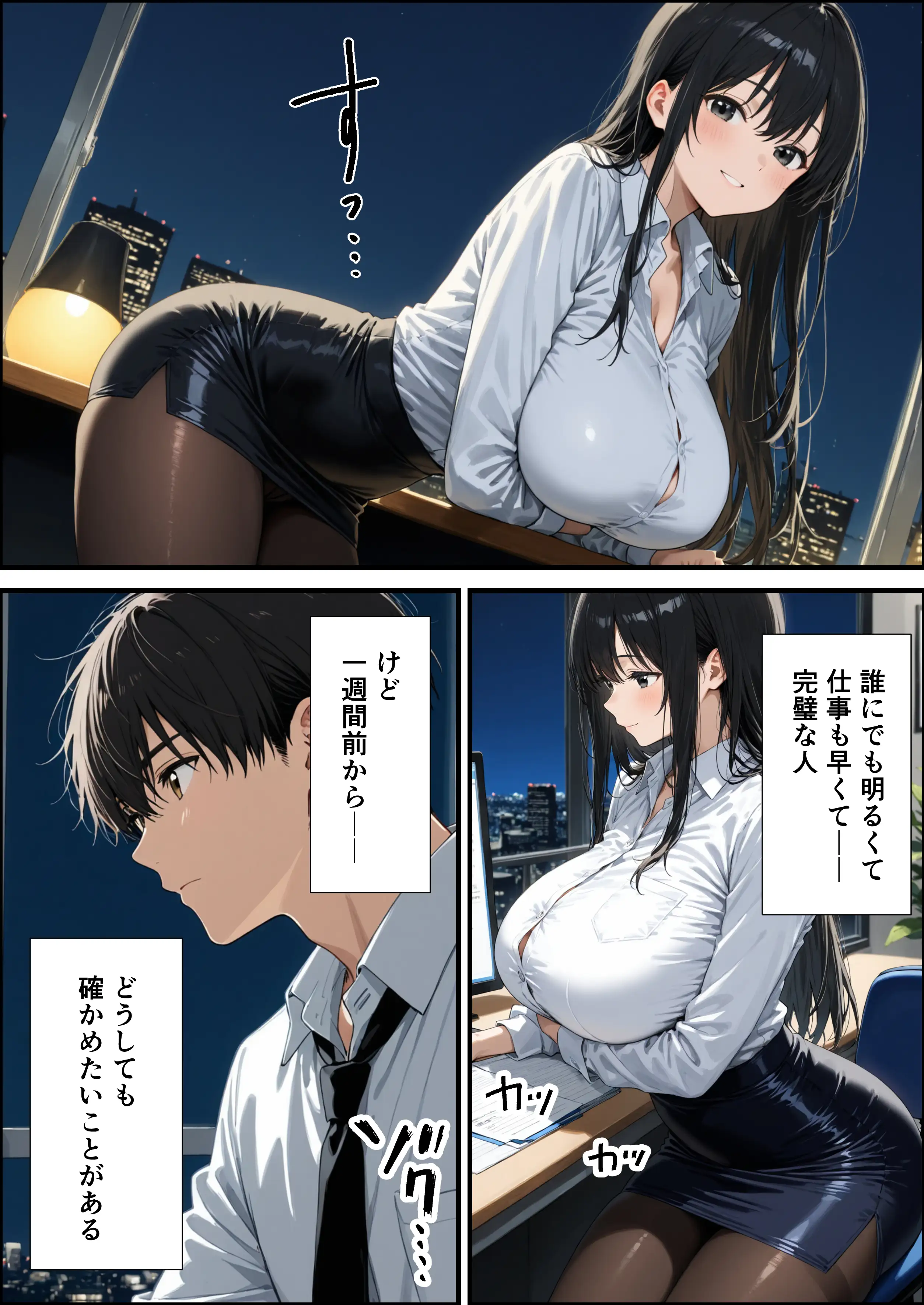 爆乳上司の裏の顔を知った俺は、オフィスでめちゃくちゃSEXすることに【体験版15P】 4ページ