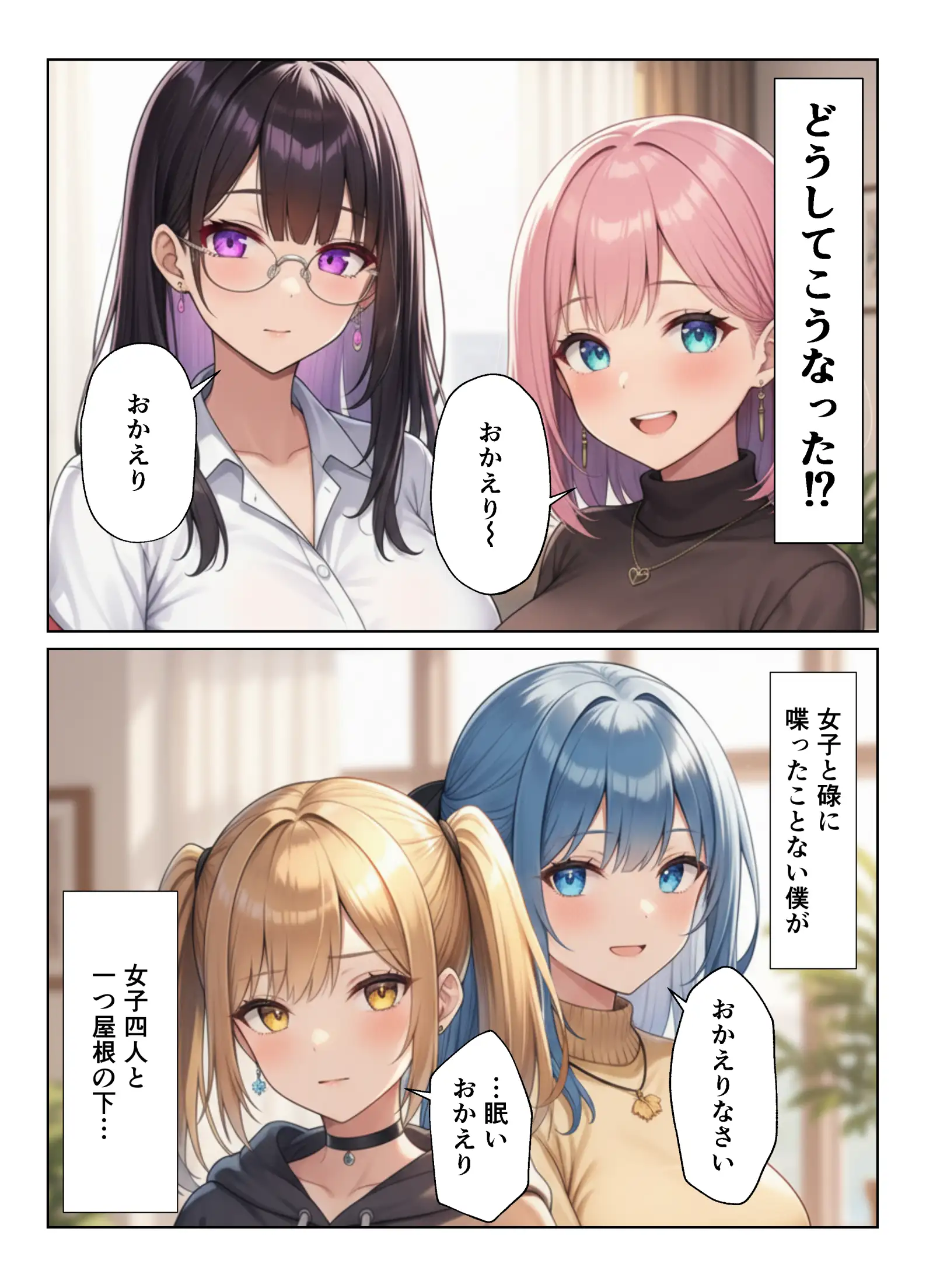 見られて始まるハーレムデイズ ハーレムシェアハウス 2ページ