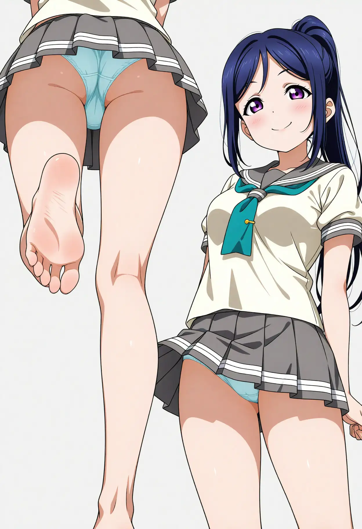 立ち絵とローアングル【松浦果南風1】 2ページ