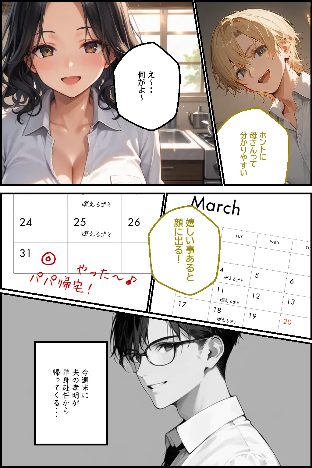 新 人妻専従契約 3 〜名家で箱入り娘の愛妻が野蛮な親戚に寝取られて〜 4ページ