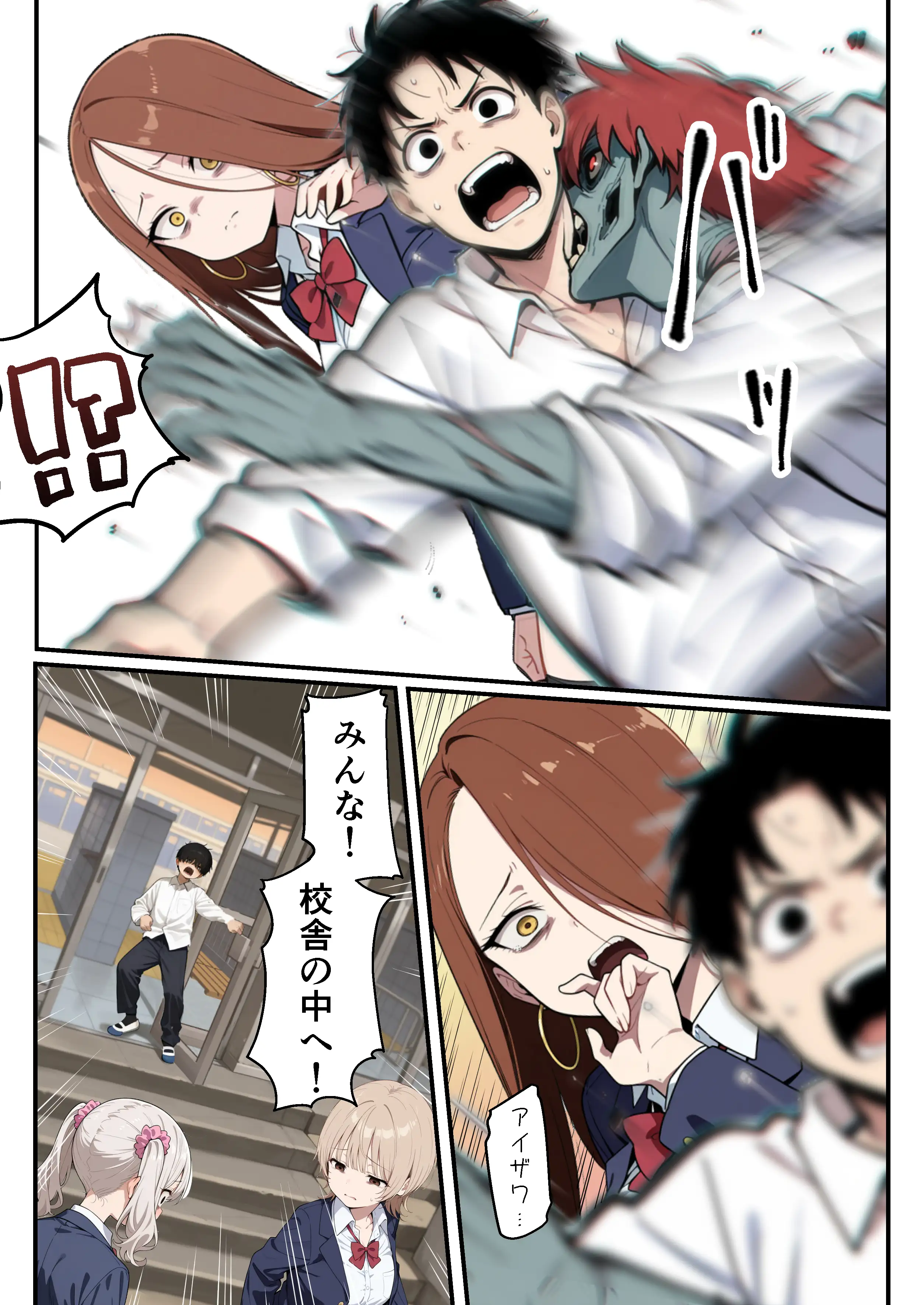 ゾンビに支配された学園で冴えない童貞のオタク君が少女たちの救世主になる話 7ページ