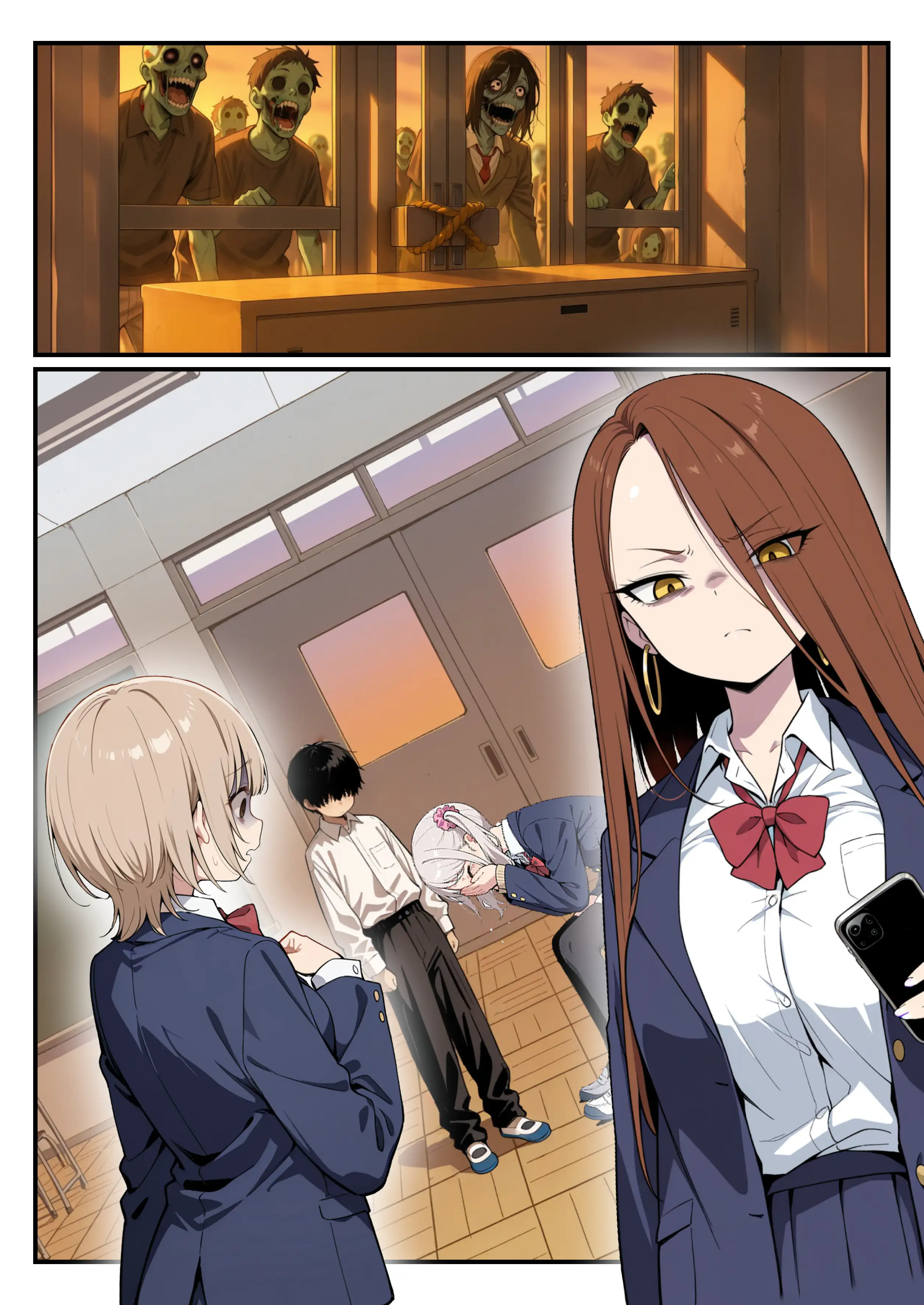 ゾンビに支配された学園で冴えない童貞のオタク君が少女たちの救世主になる話 9ページ