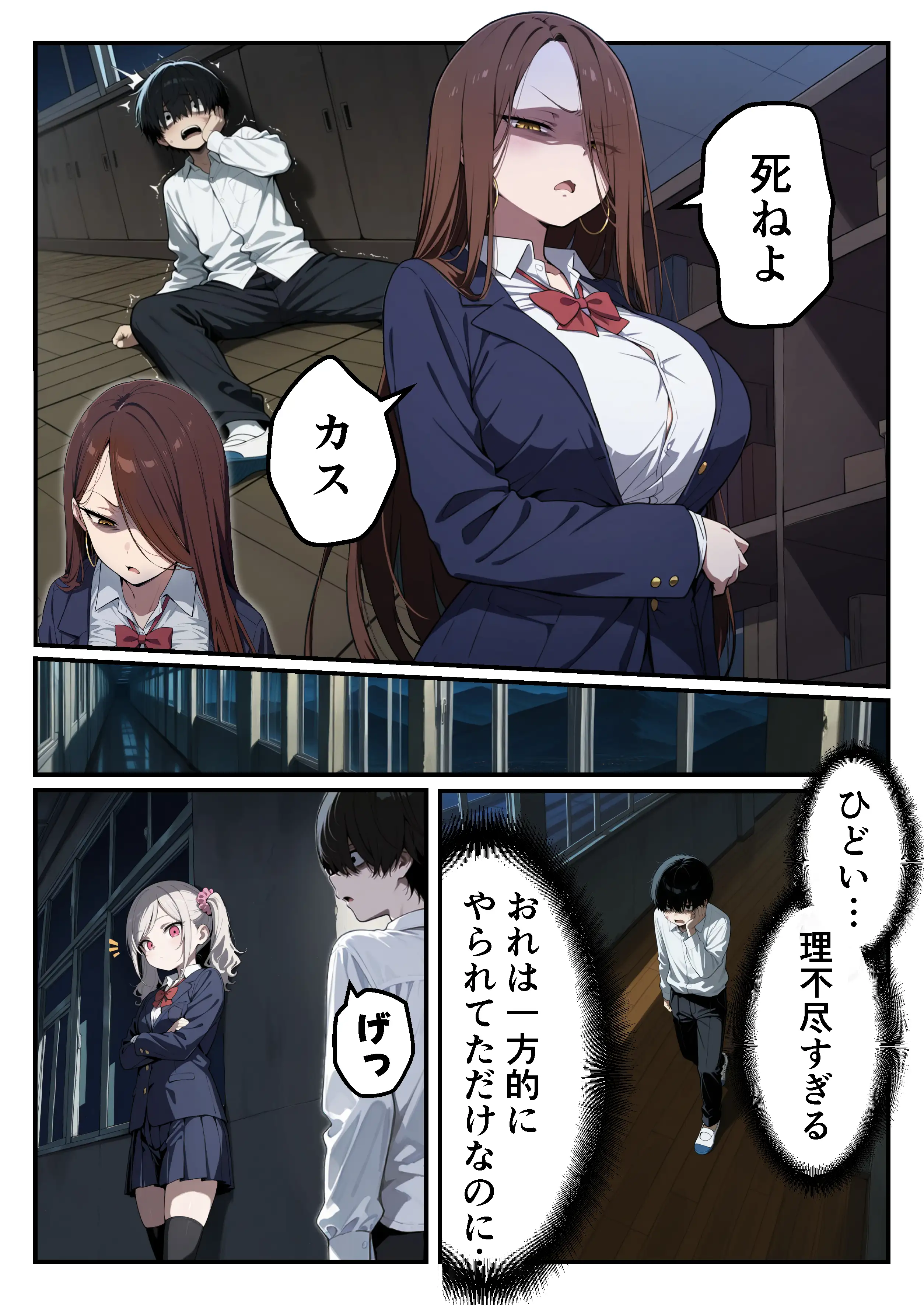 ゾンビに支配された学園で冴えない童貞のオタク君が少女たちの救世主になる話 23ページ