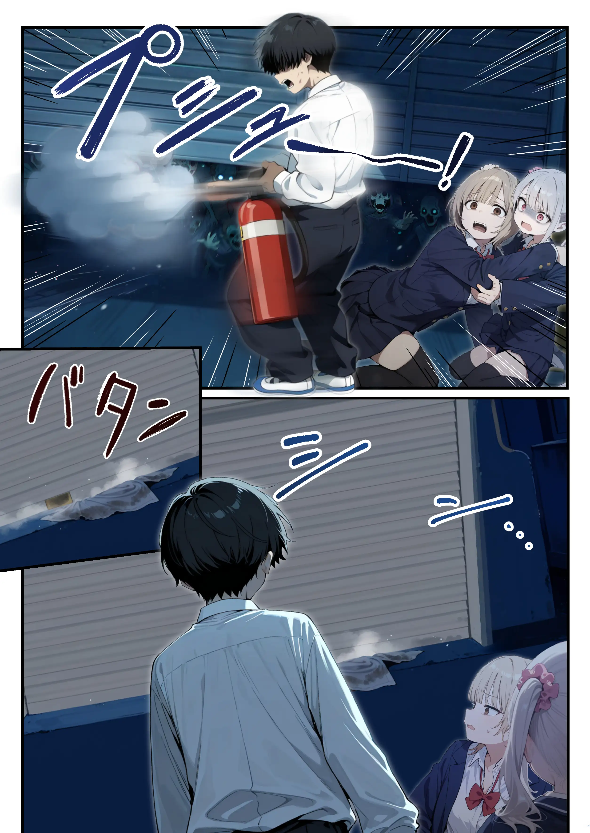 ゾンビに支配された学園で冴えない童貞のオタク君が少女たちの救世主になる話 27ページ