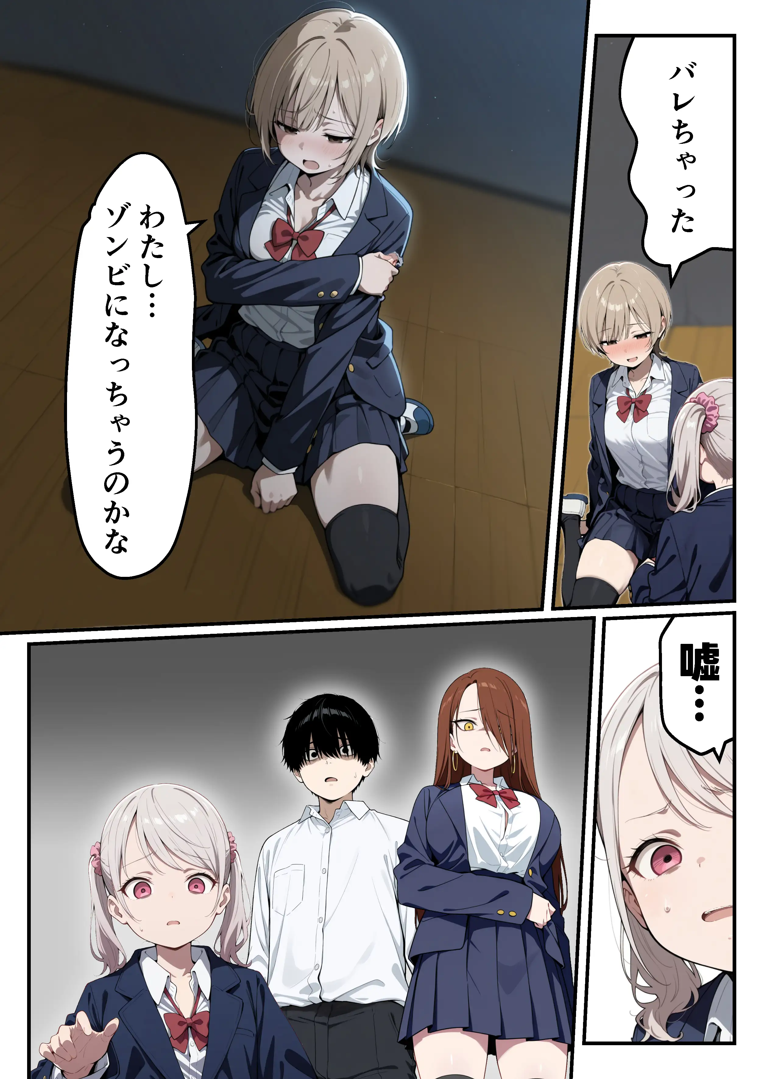 ゾンビに支配された学園で冴えない童貞のオタク君が少女たちの救世主になる話 33ページ