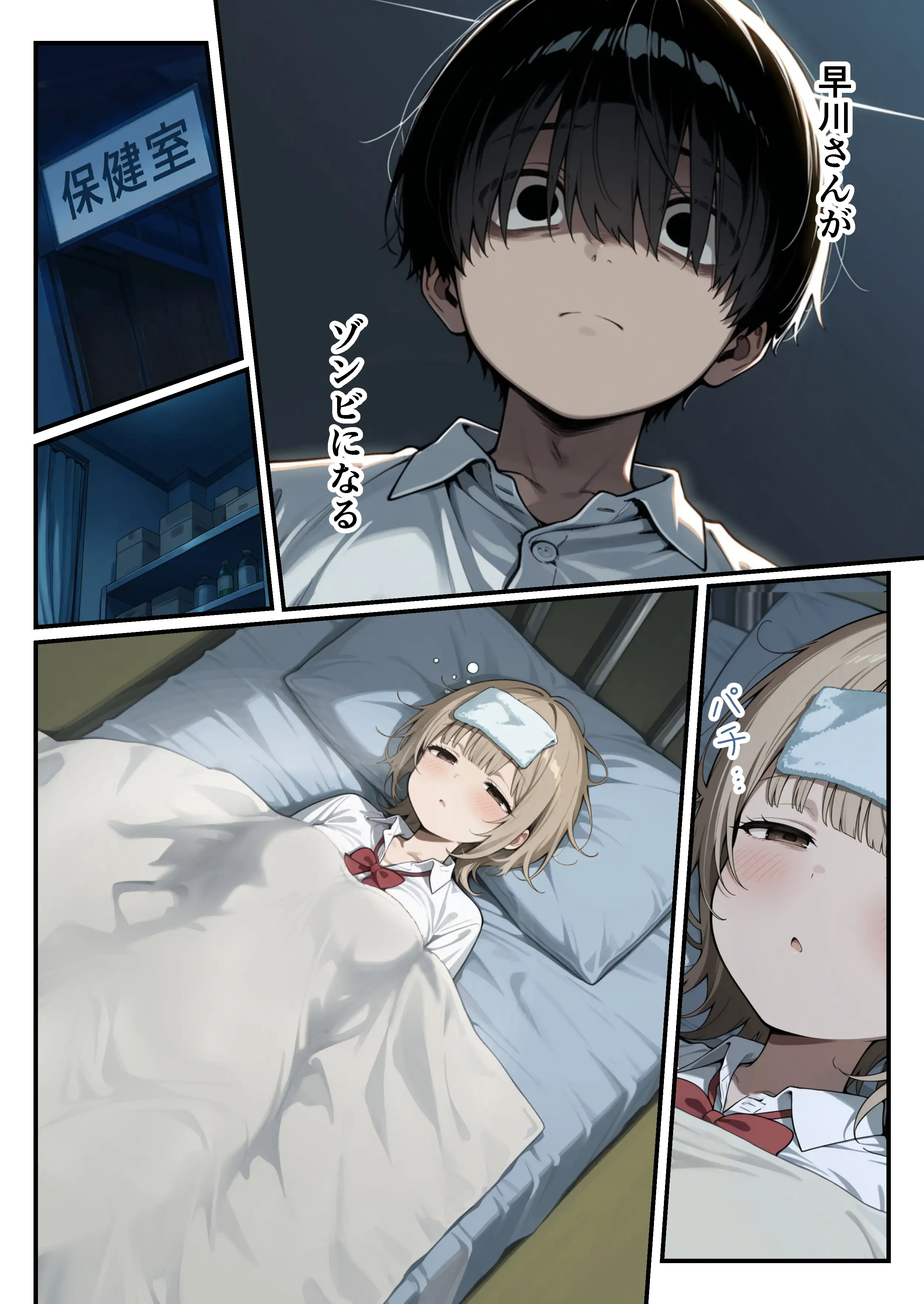 ゾンビに支配された学園で冴えない童貞のオタク君が少女たちの救世主になる話 34ページ