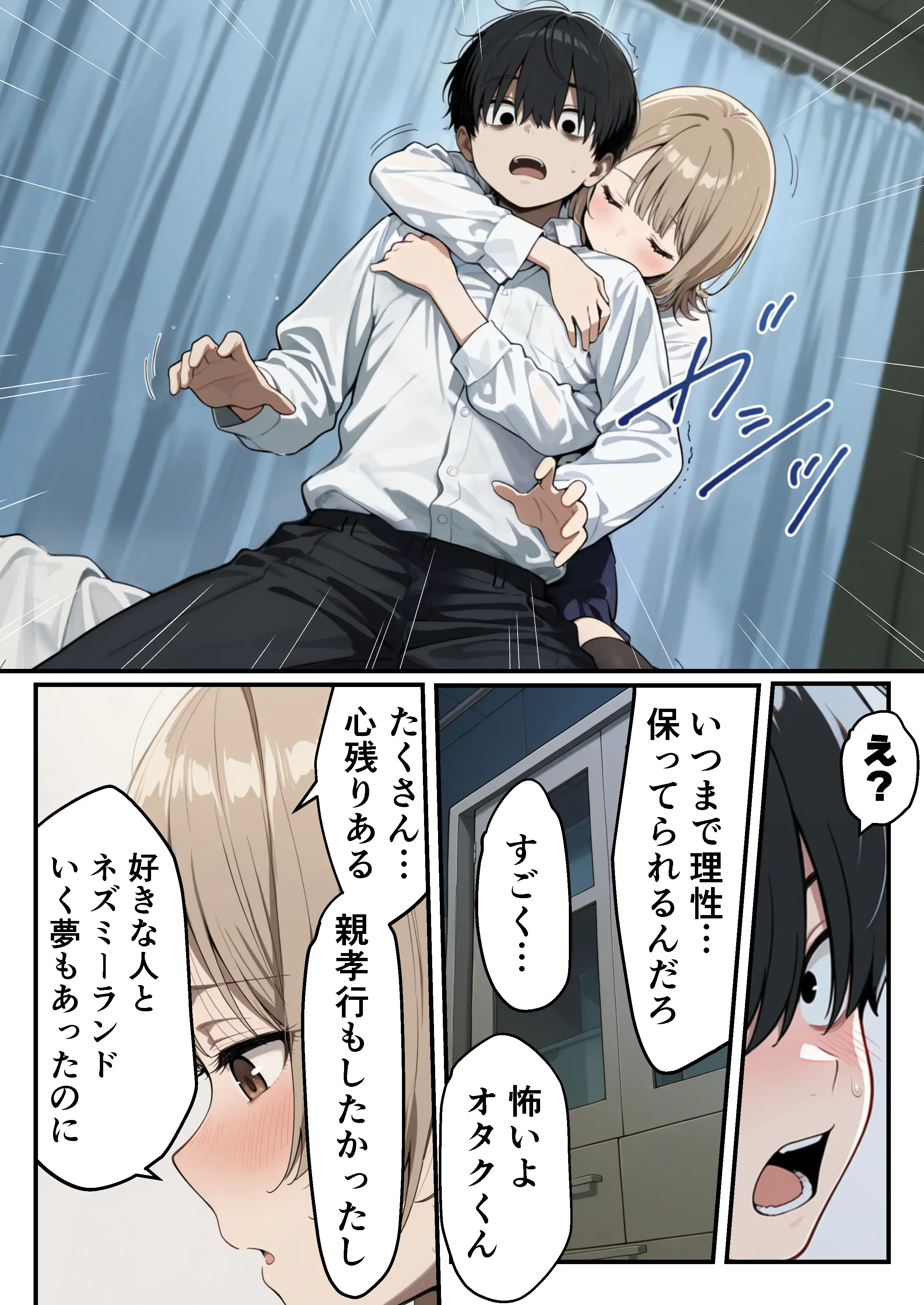ゾンビに支配された学園で冴えない童貞のオタク君が少女たちの救世主になる話 36ページ