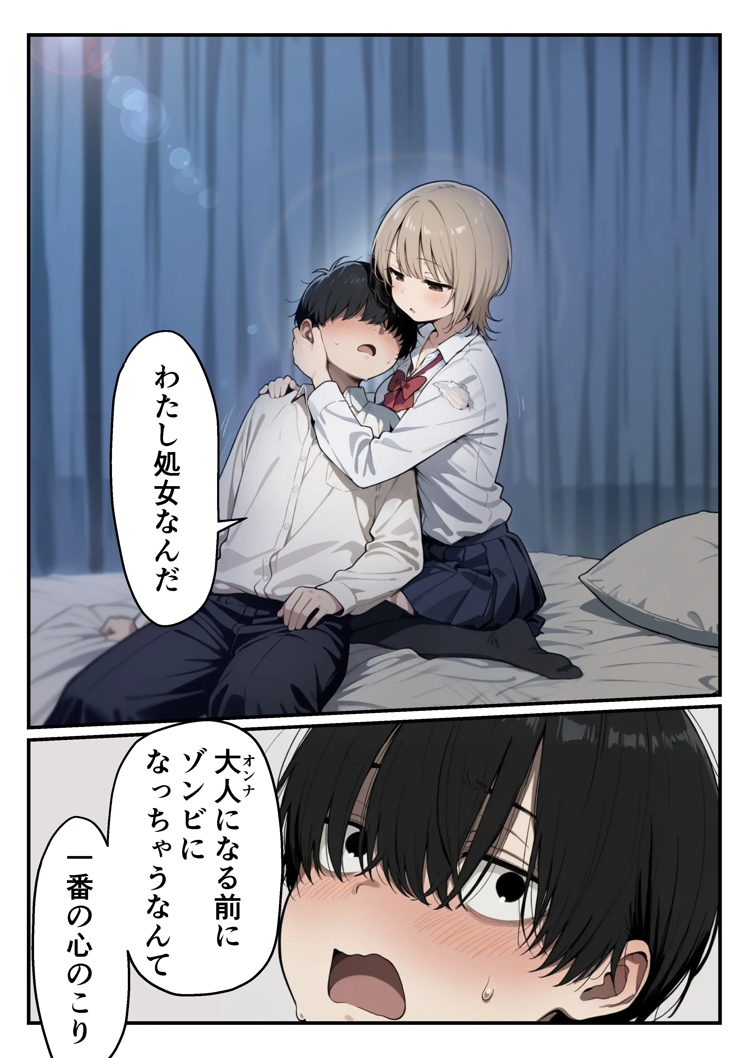 ゾンビに支配された学園で冴えない童貞のオタク君が少女たちの救世主になる話 37ページ