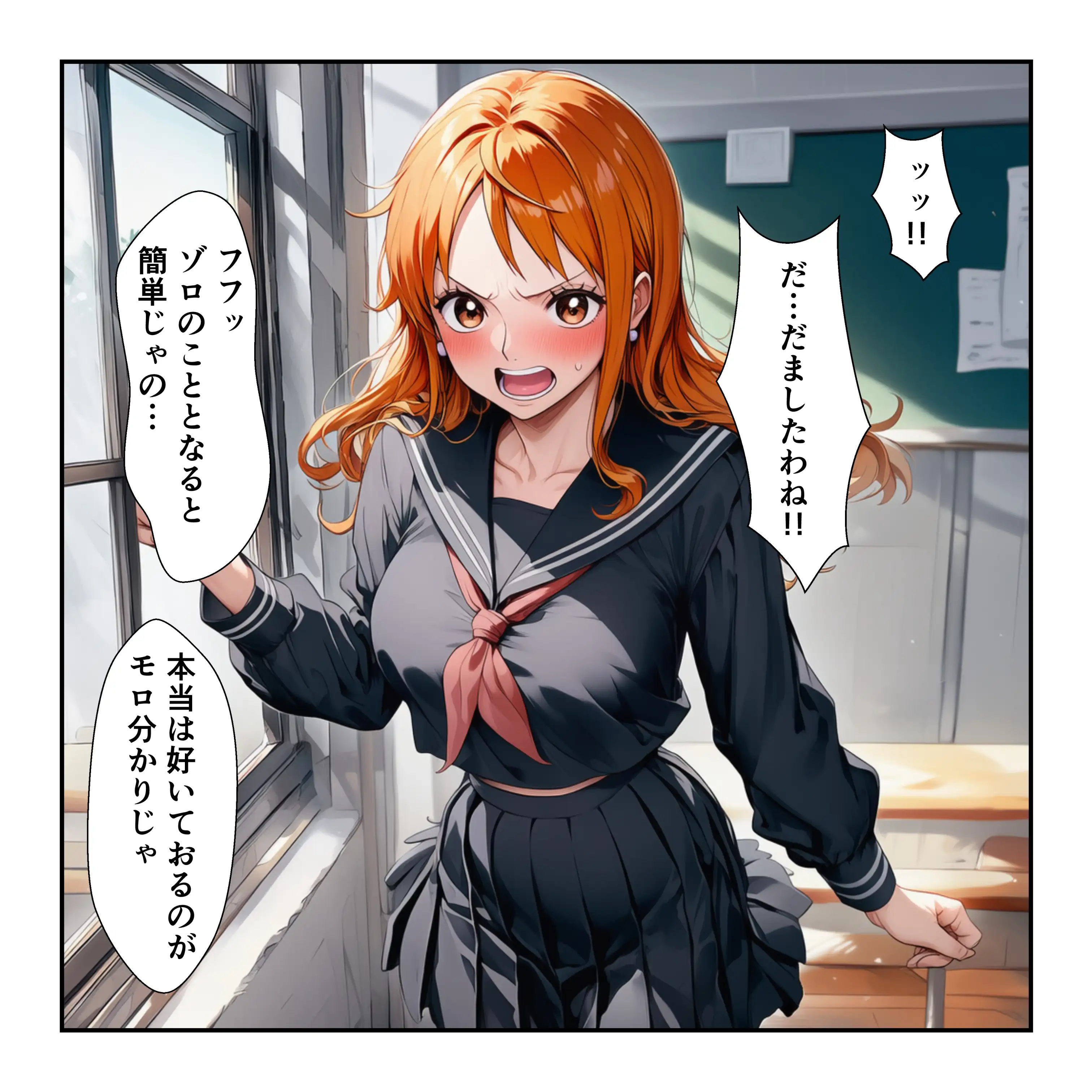 催●レ〇プでイキ狂い！？ ナミ＆ハン〇ック強●快楽堕ちSEX 8ページ