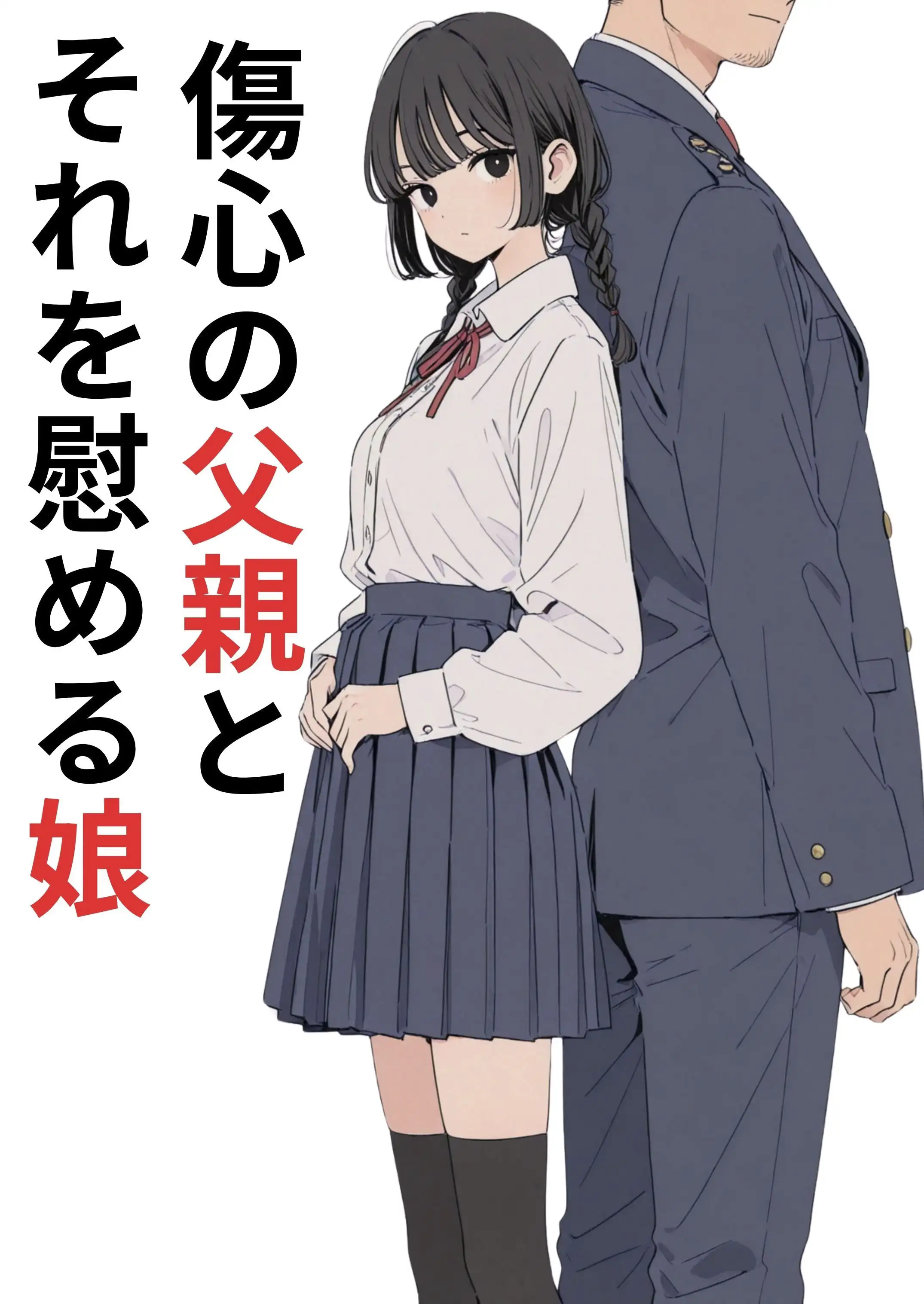 傷心の父親とそれを慰める娘 1ページ