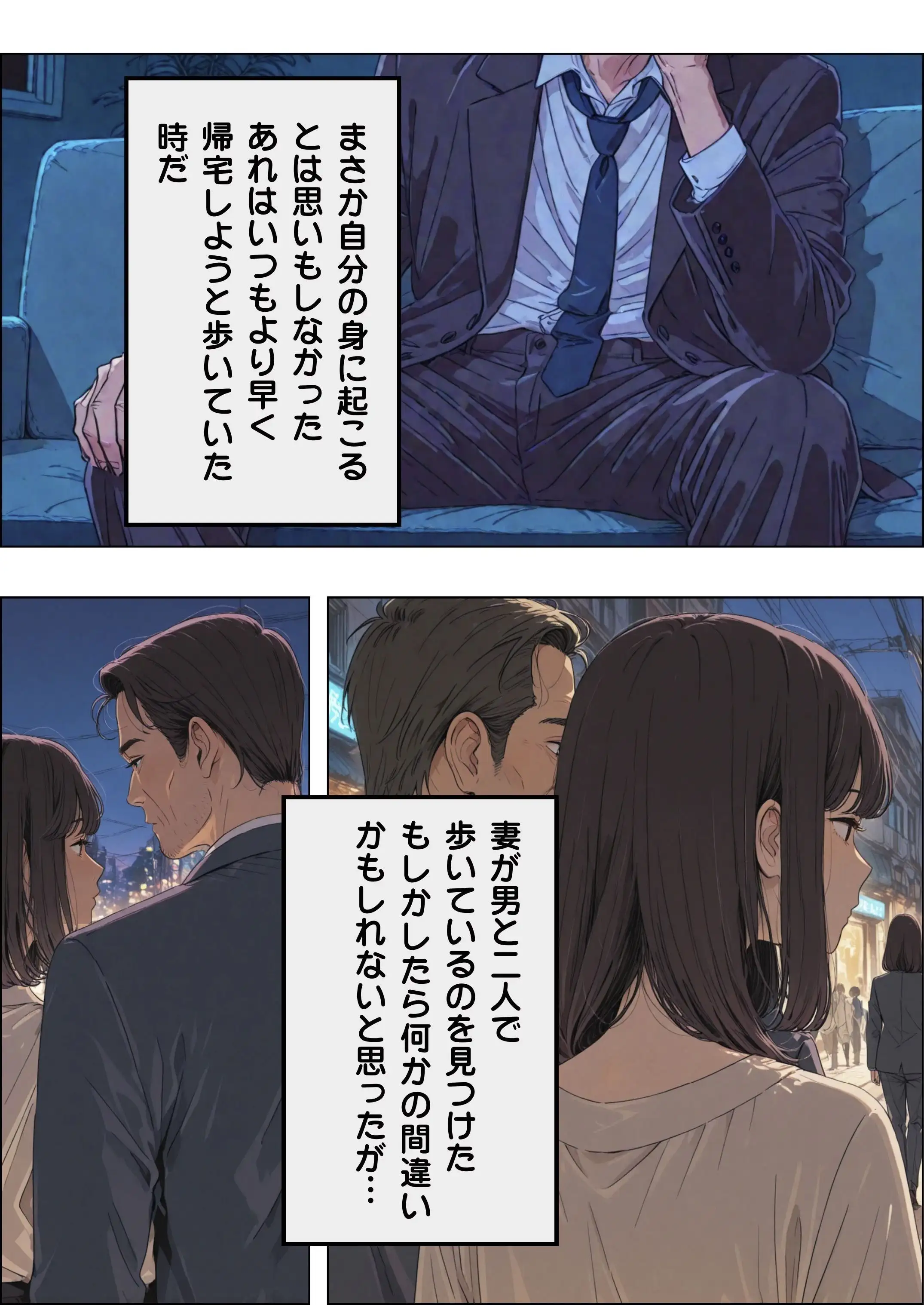 傷心の父親とそれを慰める娘 2ページ