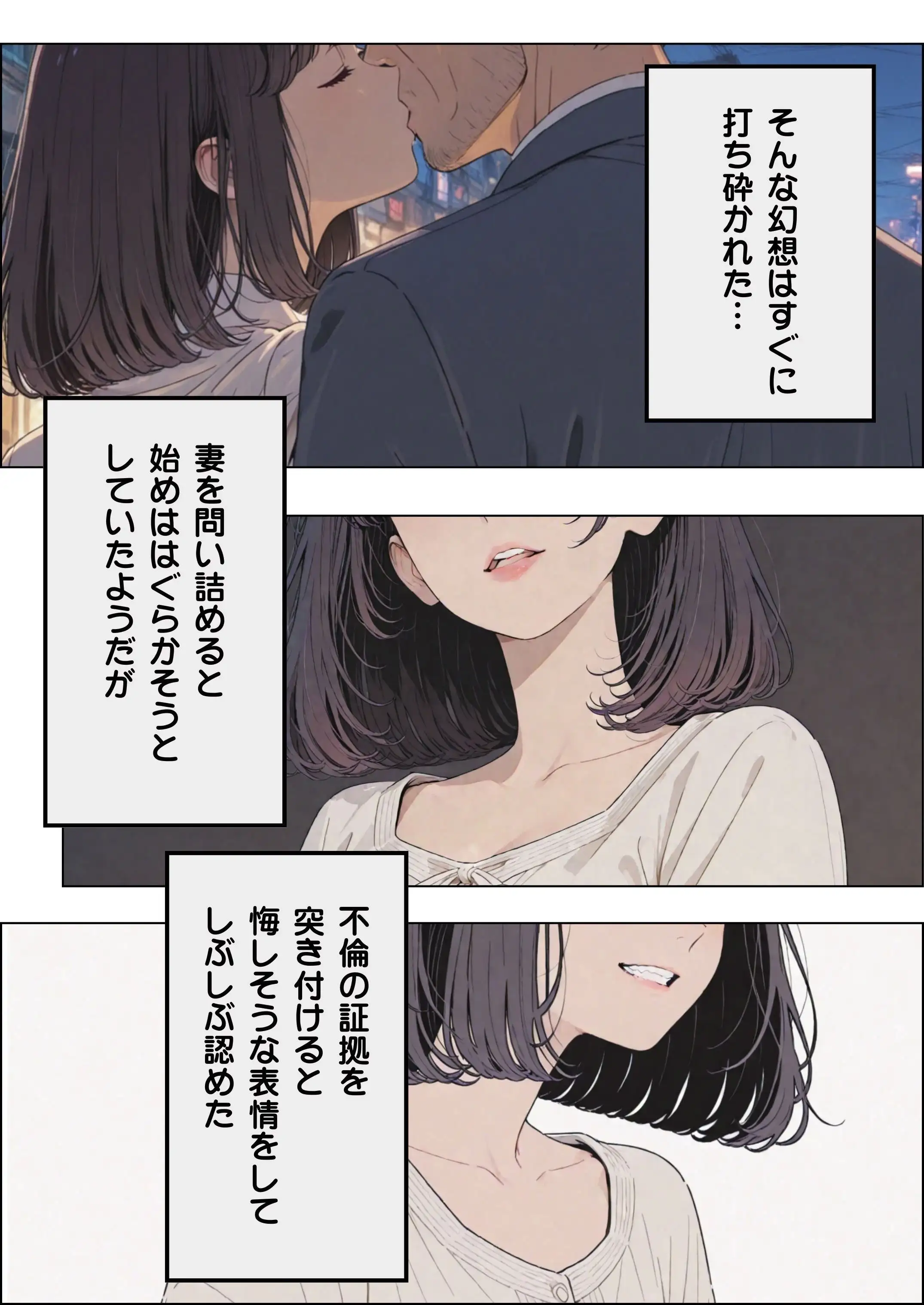 傷心の父親とそれを慰める娘 3ページ