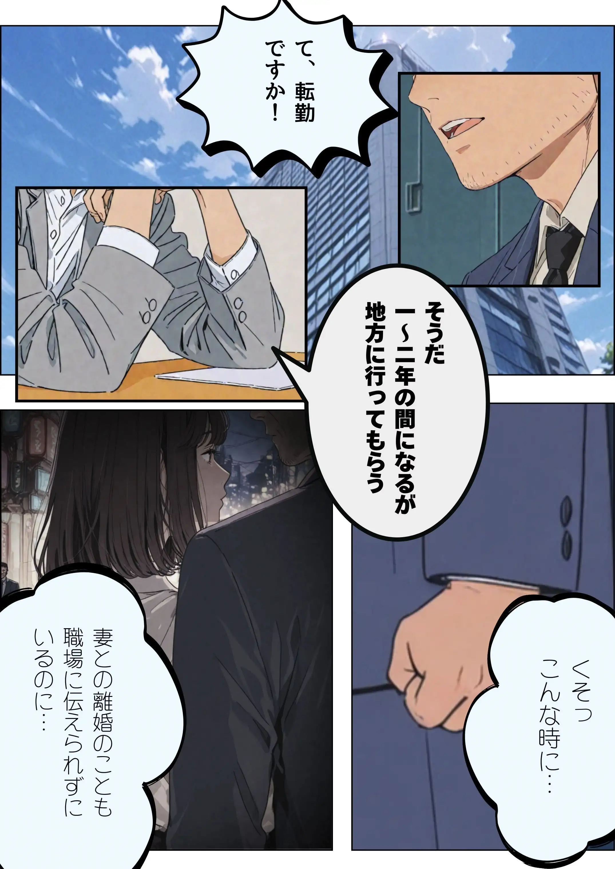 傷心の父親とそれを慰める娘 21ページ