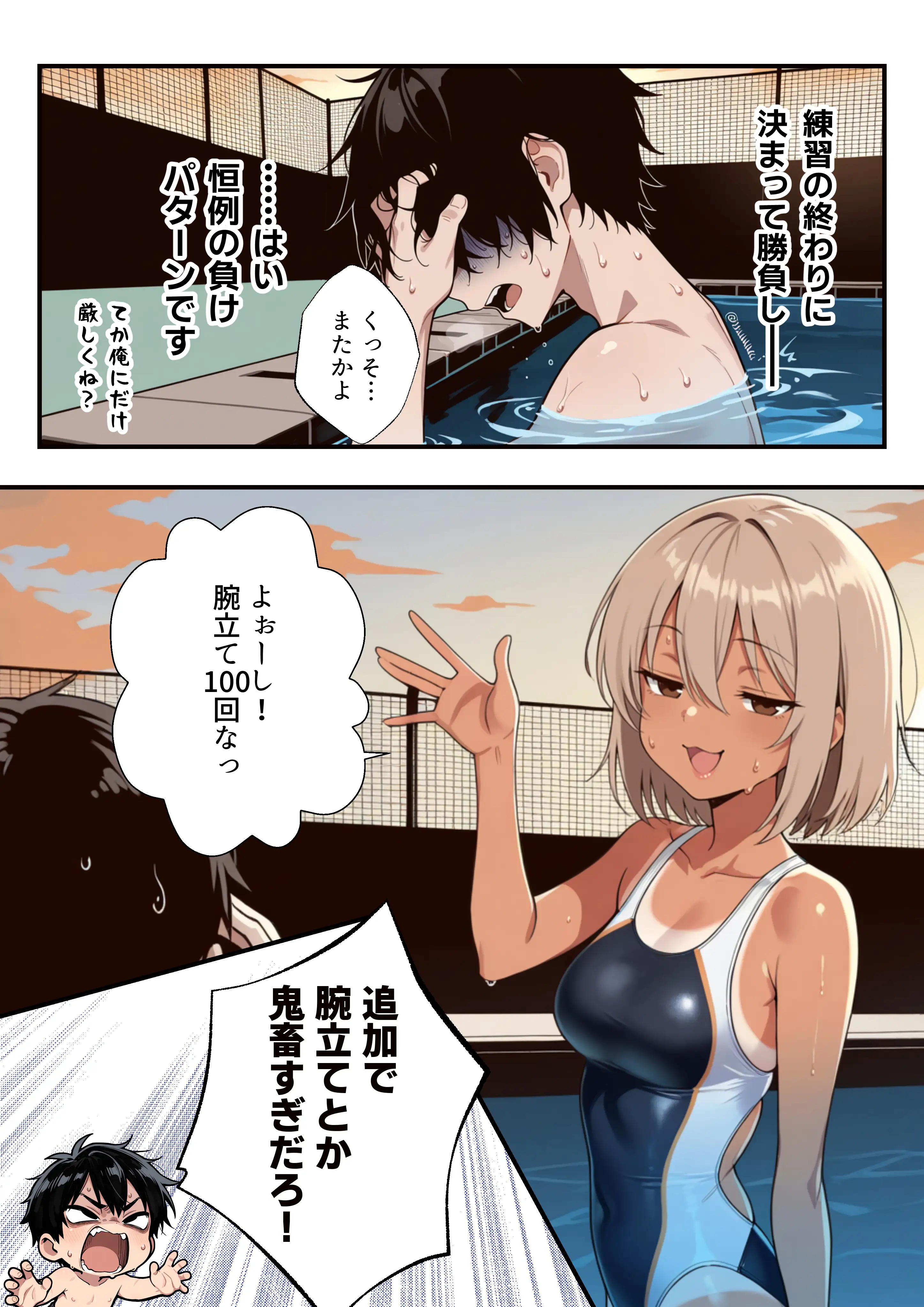 競泳美女コーチのオナニー俺、見ちゃった。 7ページ